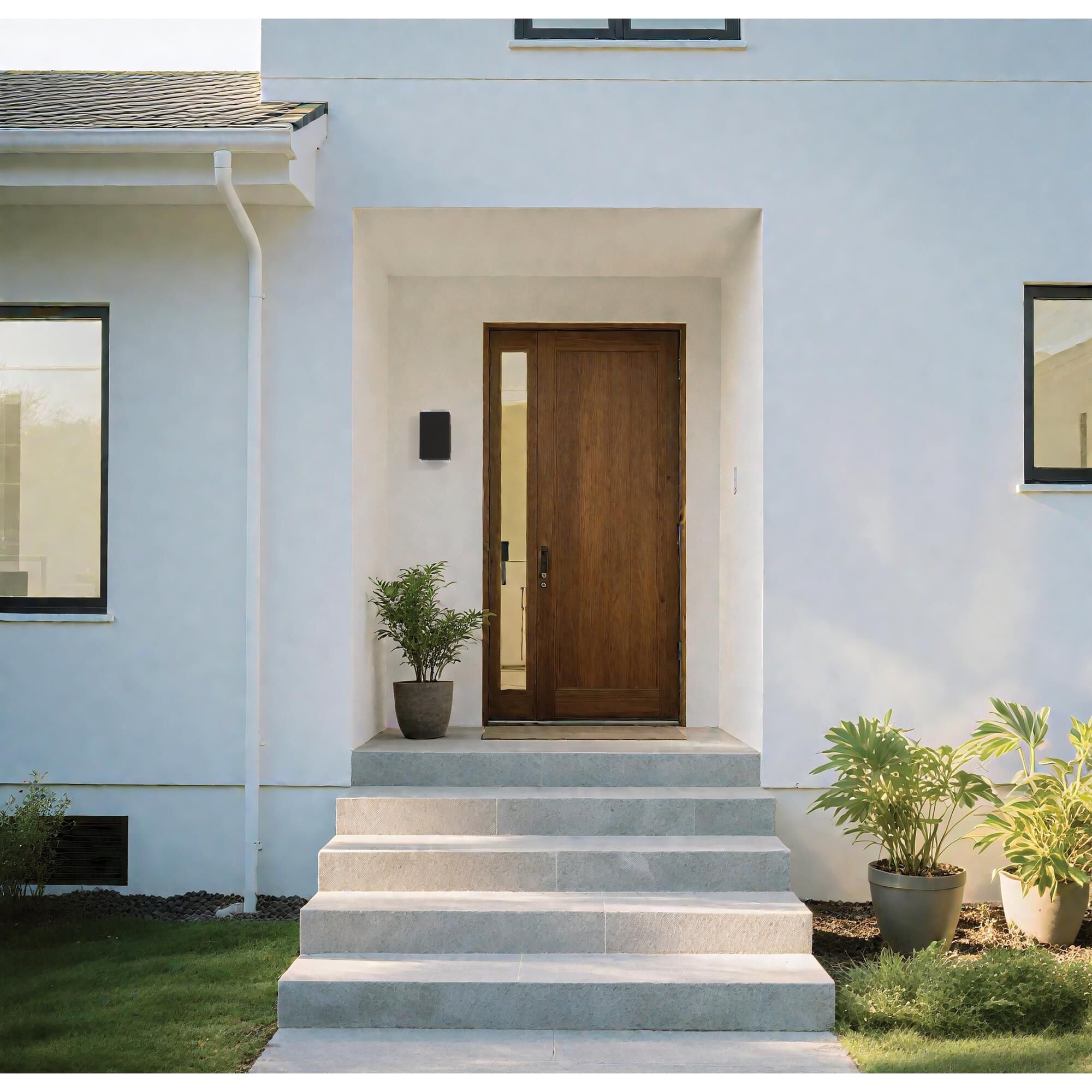 Shown in Textured Black finish and Clear Acrylic glass