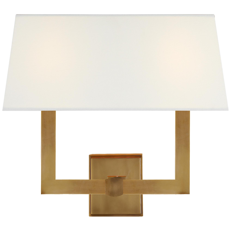 Chapman & Myers Square Tube 14 Inch Wall Sconce by Visual Comfort Signature Collection