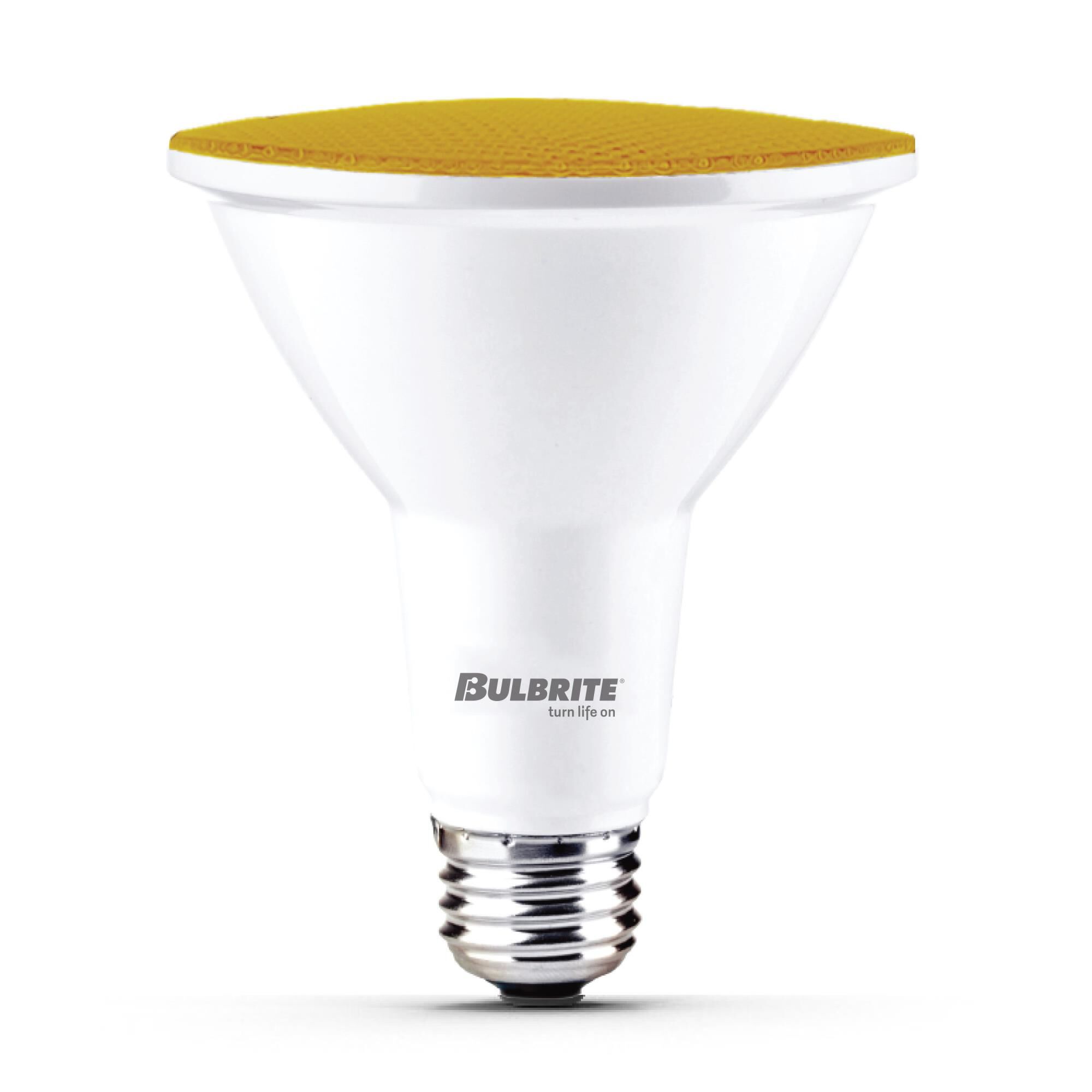 Yellow PAR38 Base E26 LED Light Bulb,