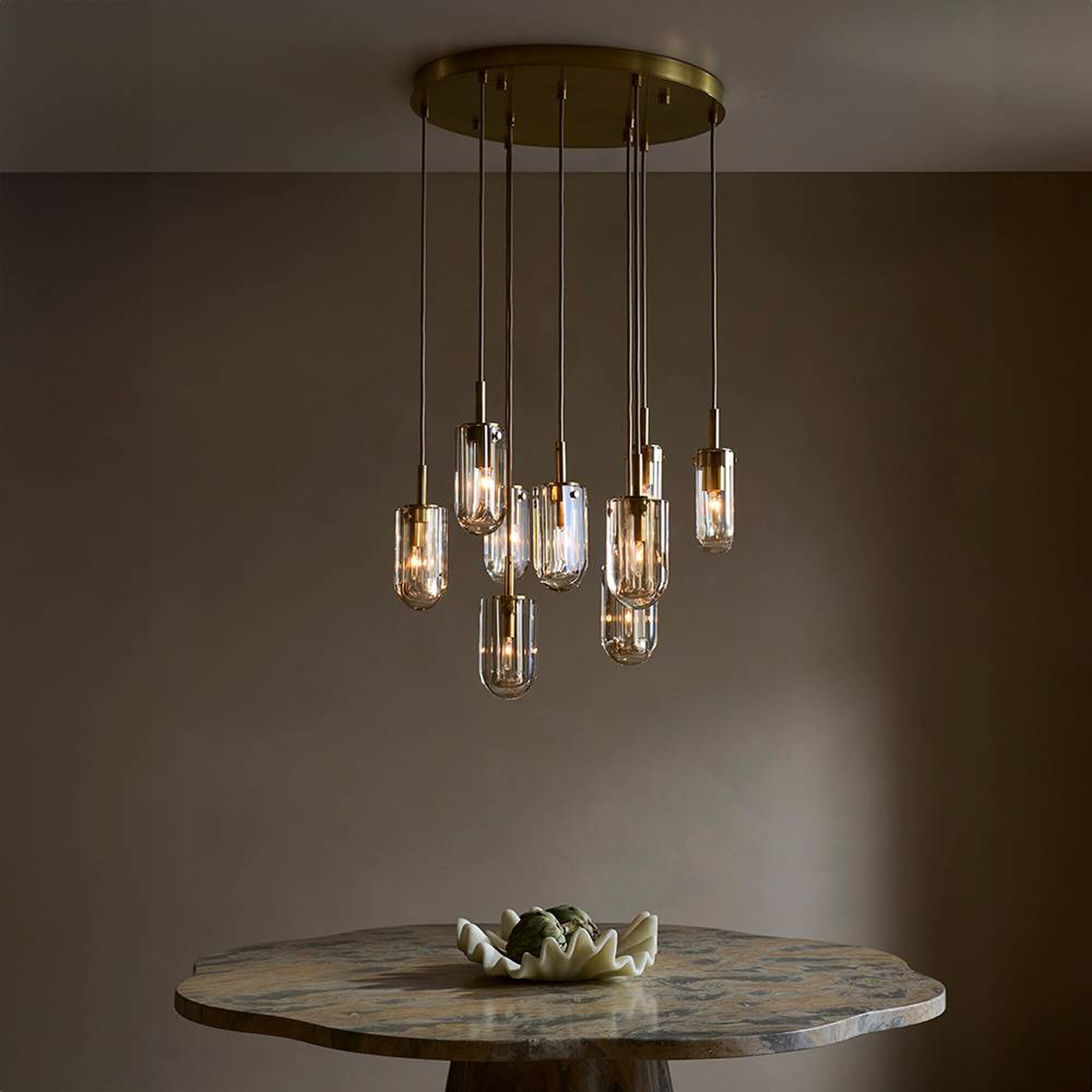 Javier 25 Inch Multi Light Pendant,
