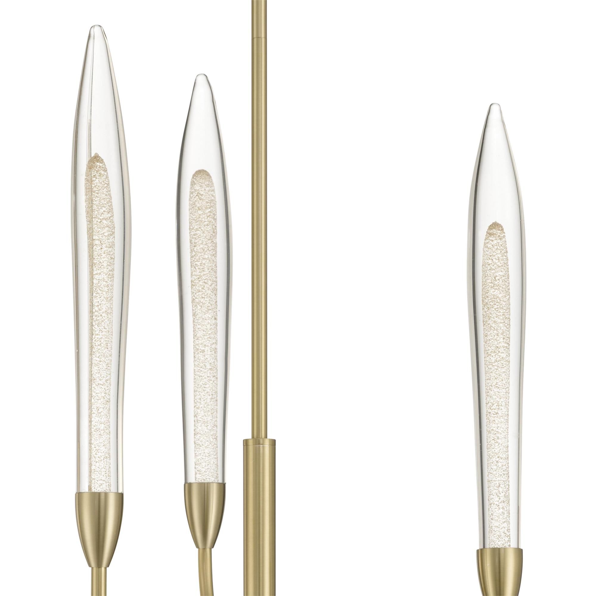 Shown in Brass finish and Gold Leaf HandPressed glass