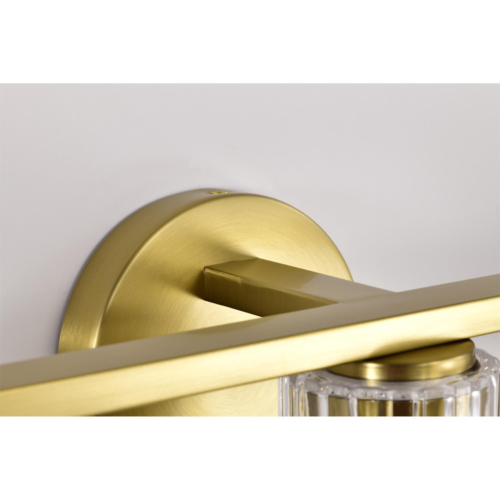 Shown in Vintage Brass finish and Clear glass
