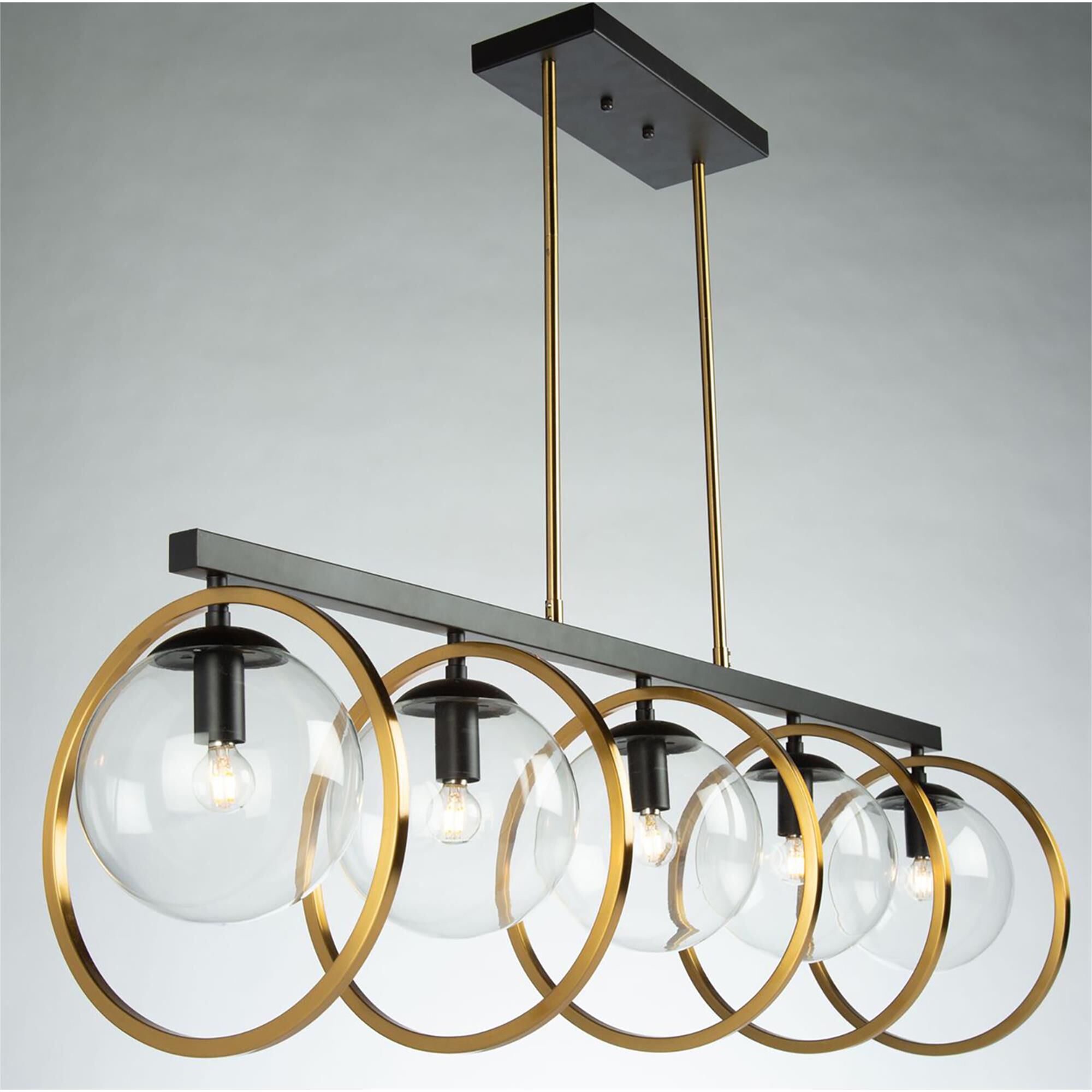 Lugano 44 Inch 5 Light Linear Suspension Light,