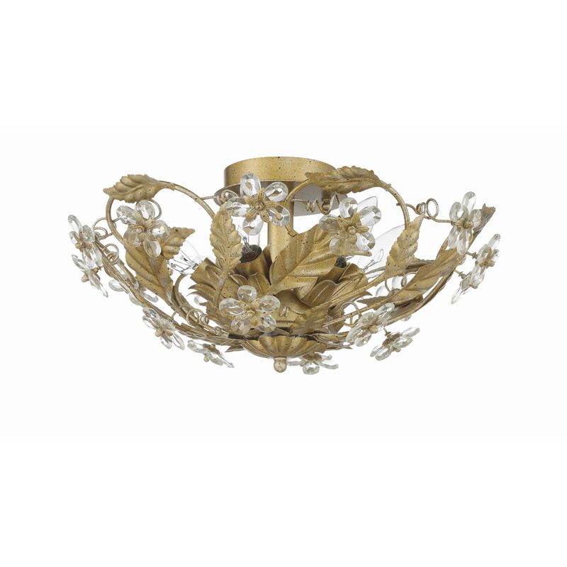Paris Market 16 Inch 6 Light Semi Flush Mount by Crystorama