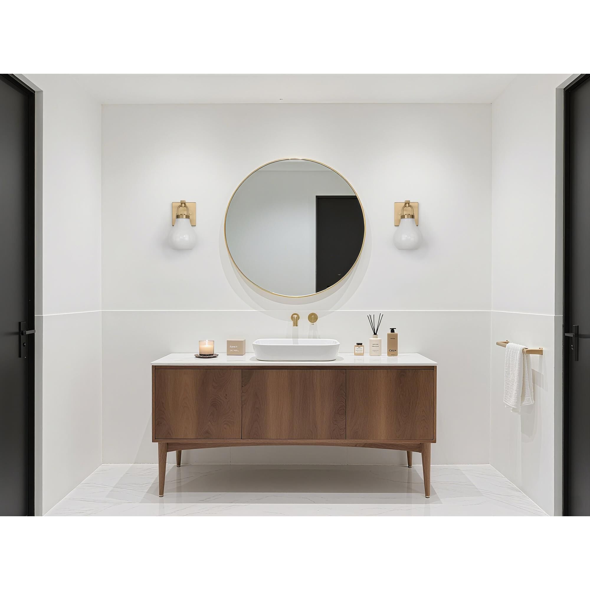 Mansfield 6 Inch Bath Vanity Light by Eglo Lighting