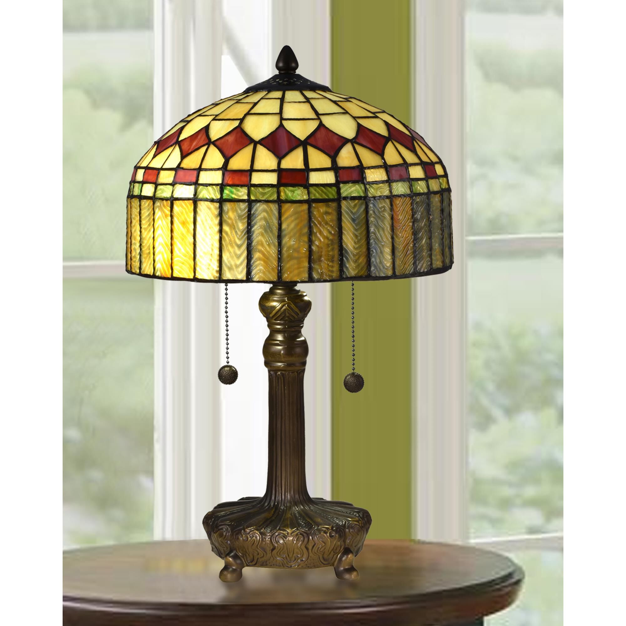 Mayor Island Tiffany 19 Inch Table Lamp Capitol Lighting