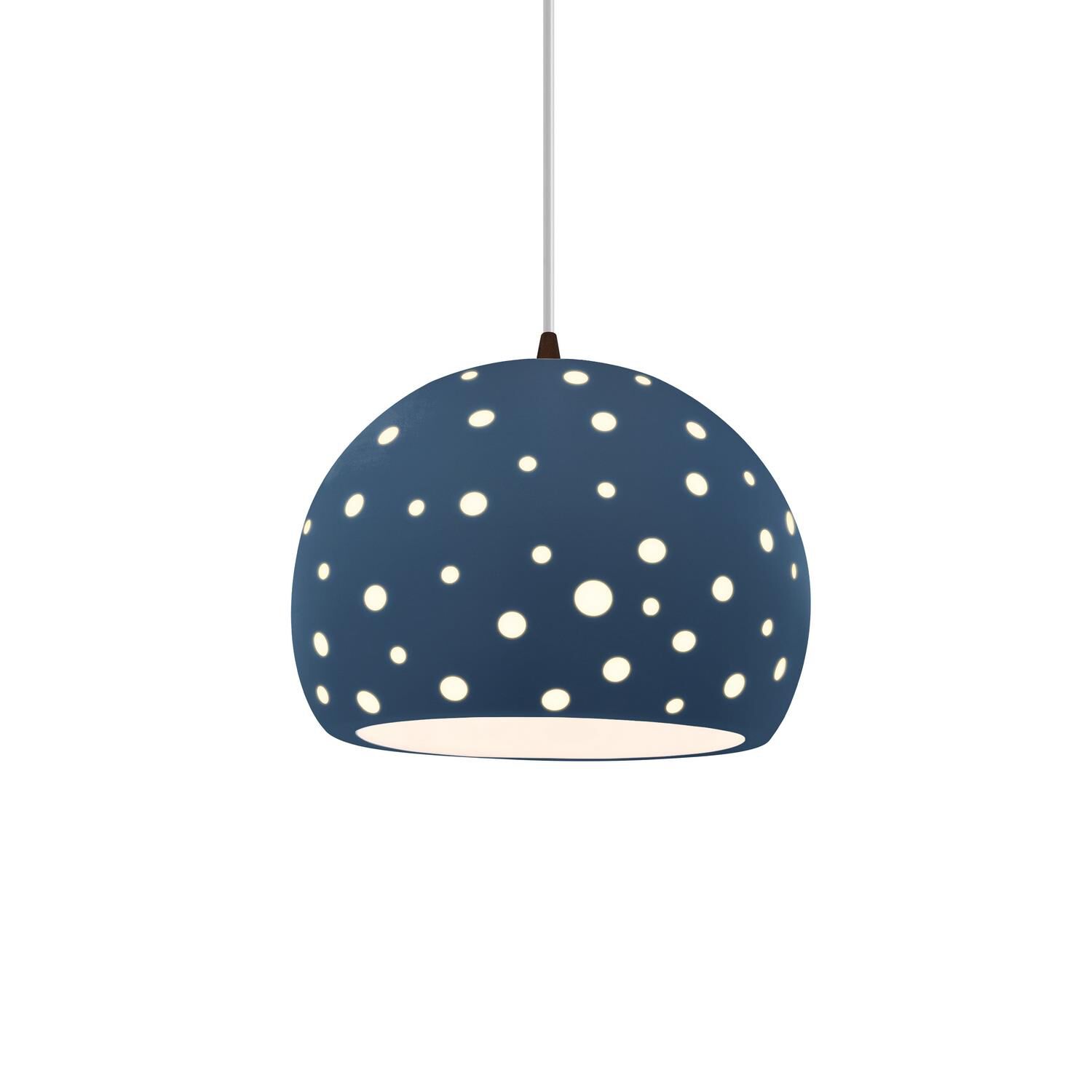 Shown in Dark Bronze finish and Midnight Sky shade