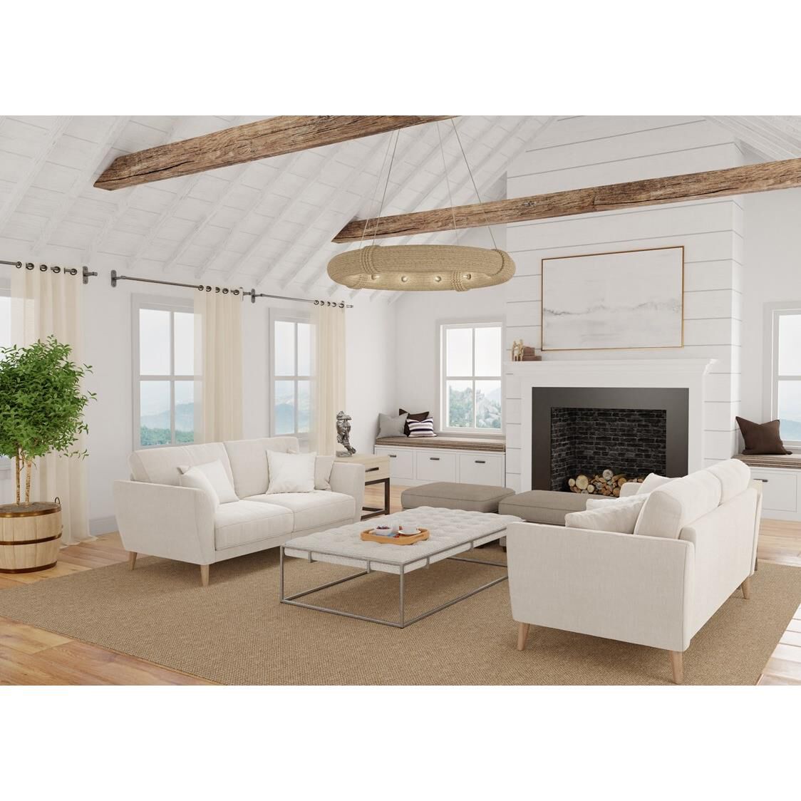 Portmeirion 12 Light Chandelier by Currey and Company