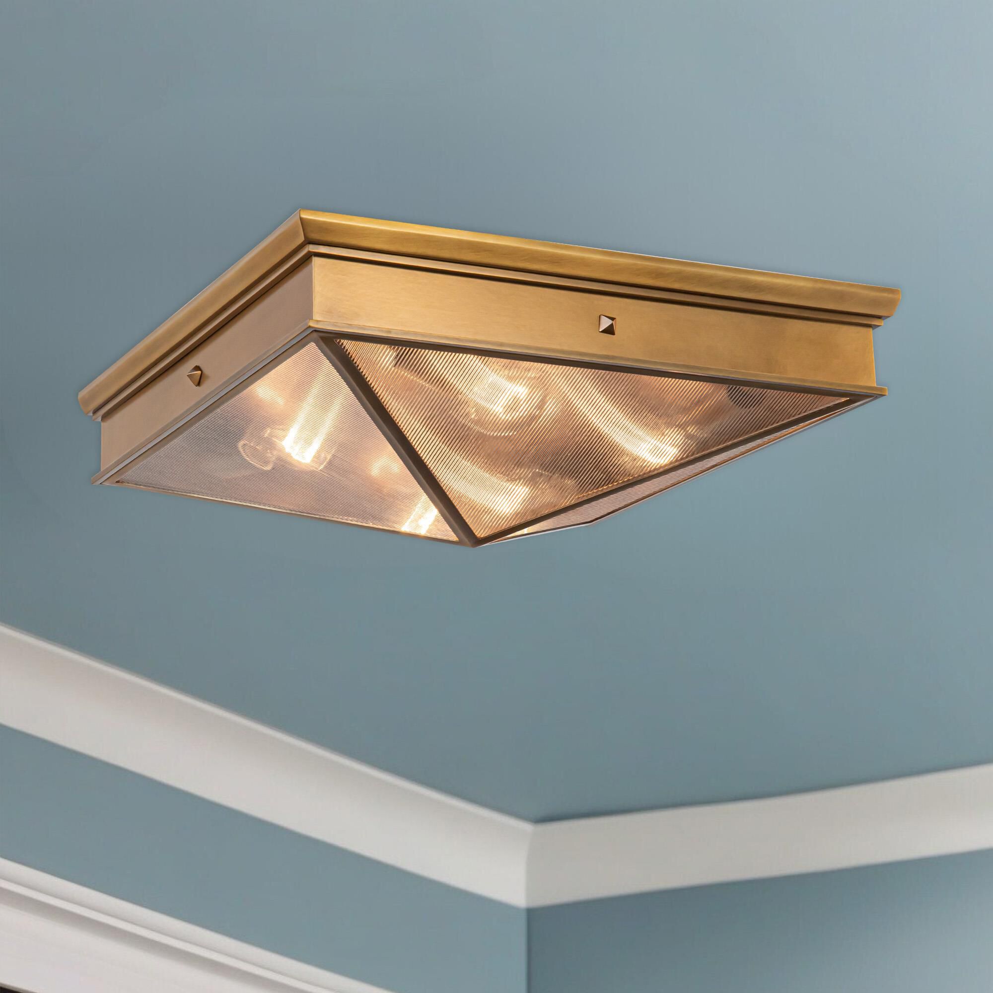 Elisa Carlucci Cairo 18 Inch 4 Light Flush Mount,