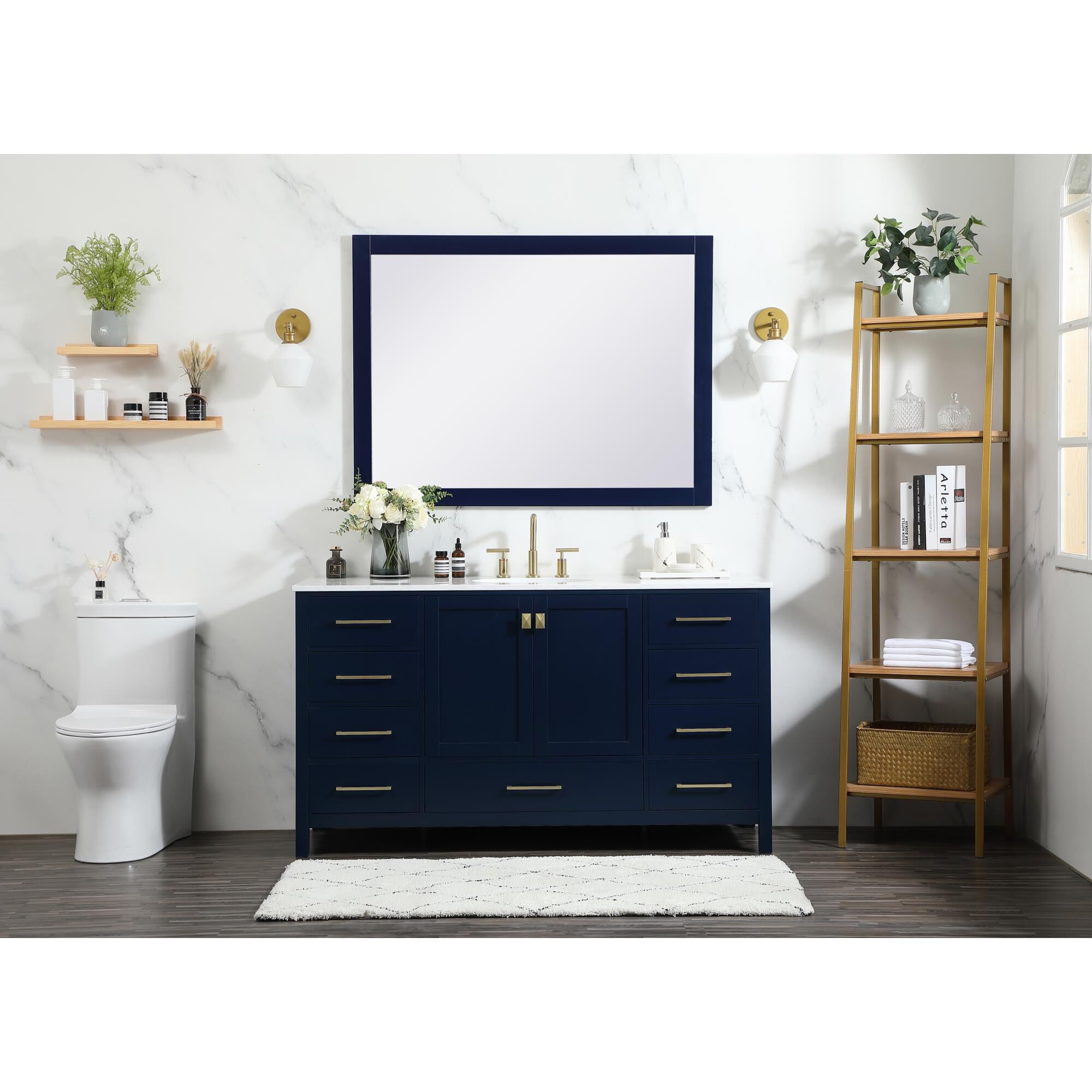 Shown in Blue finish