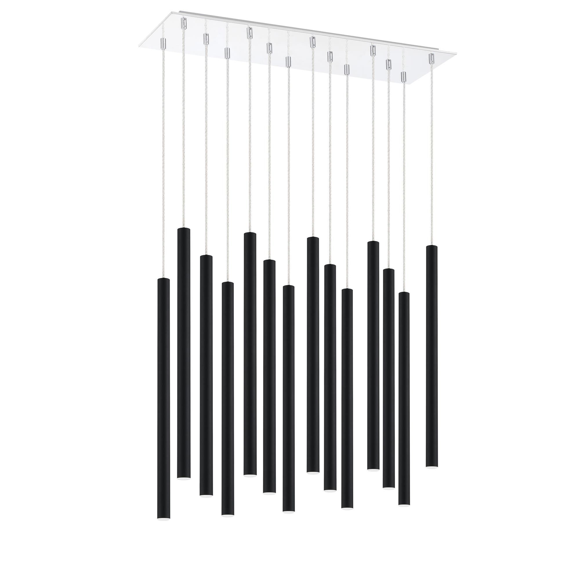 Shown in Chrome finish and Steel glass and Steel shade