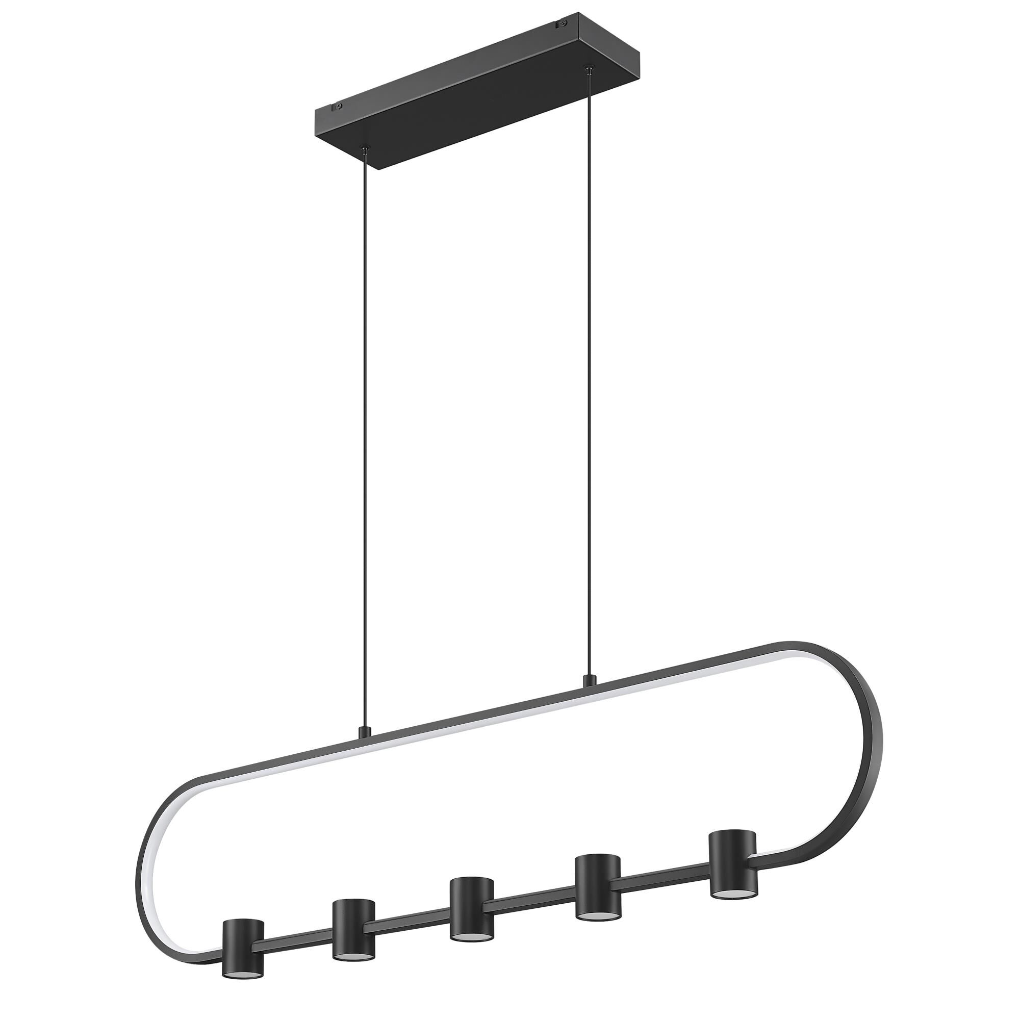 Shown in Matte Black finish and White glass