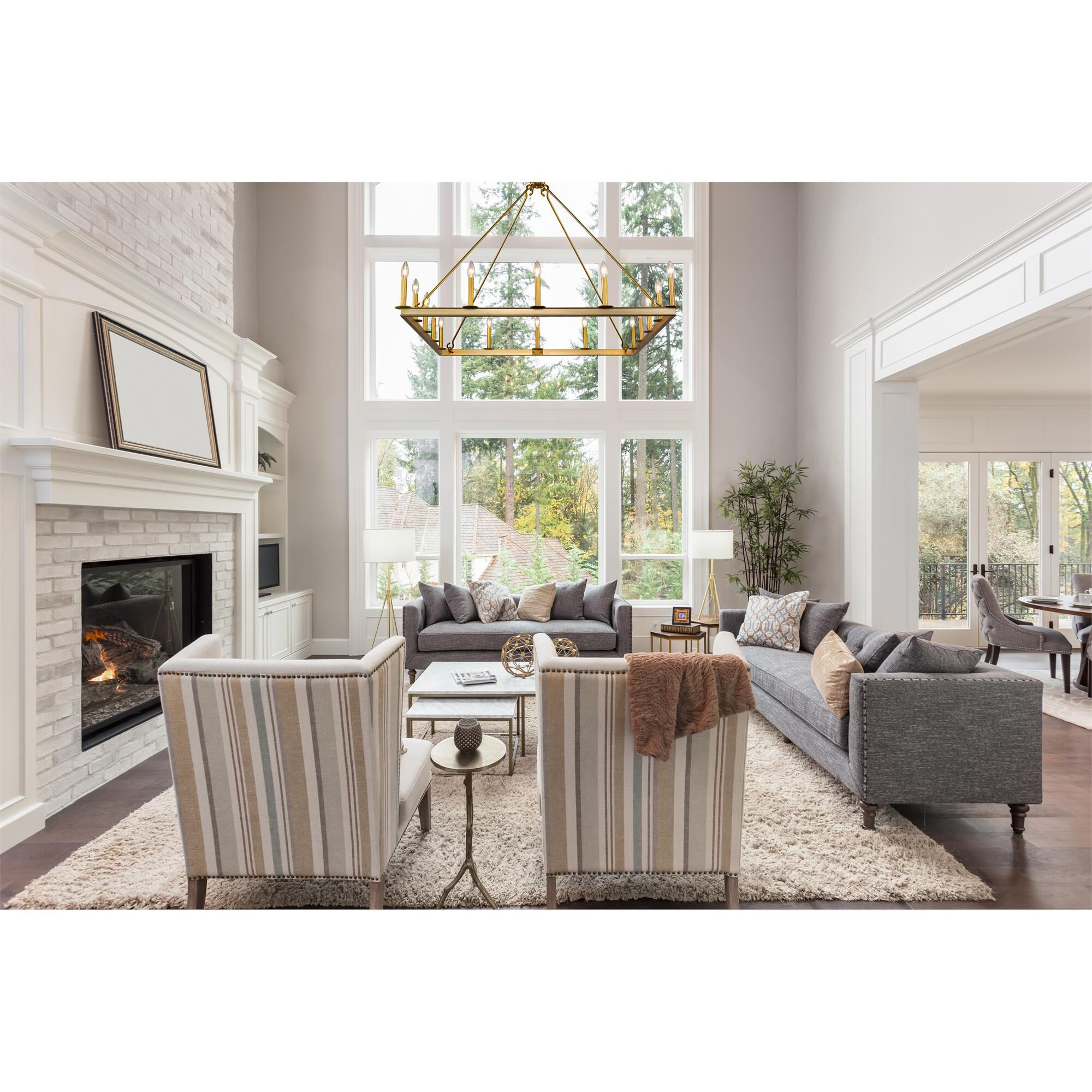 Shown in Olde Brass finish and --- glass and --- shade