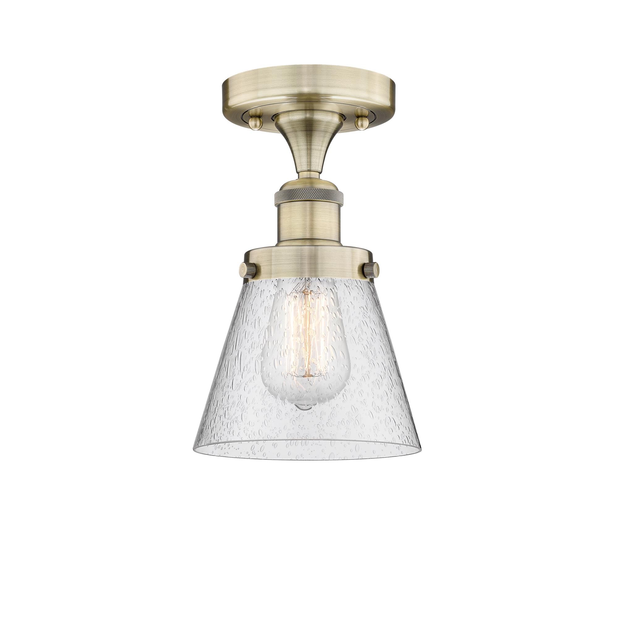 Bruno Marashlian Cone 6 Inch 1 Light Semi Flush Mount by Innovations Lighting