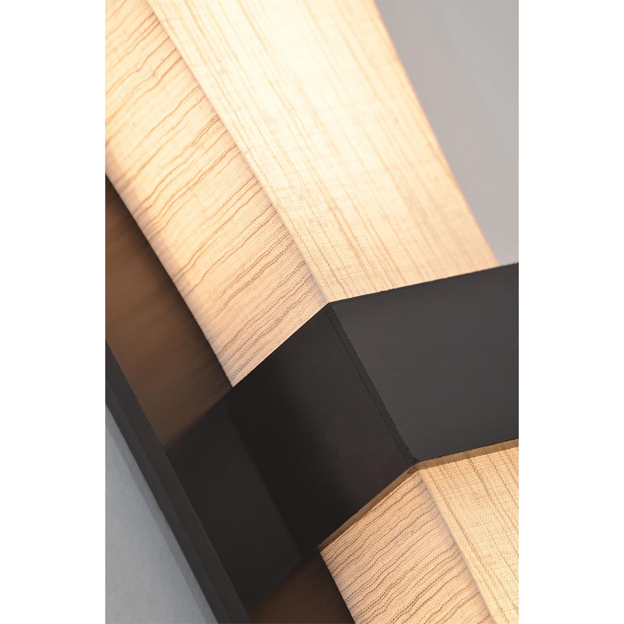 Shown in Espresso finish and Jute Fabric, Acrylic shade and No Accent accent