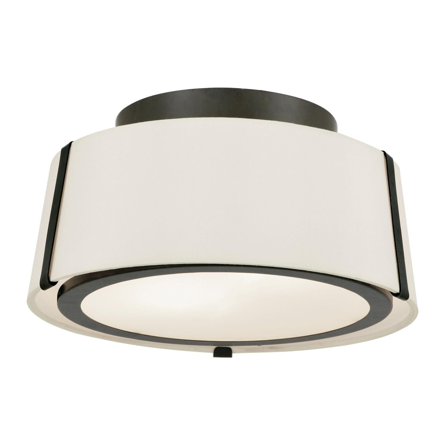 Fulton 12 Inch 2 Light Semi Flush Mount by Crystorama
