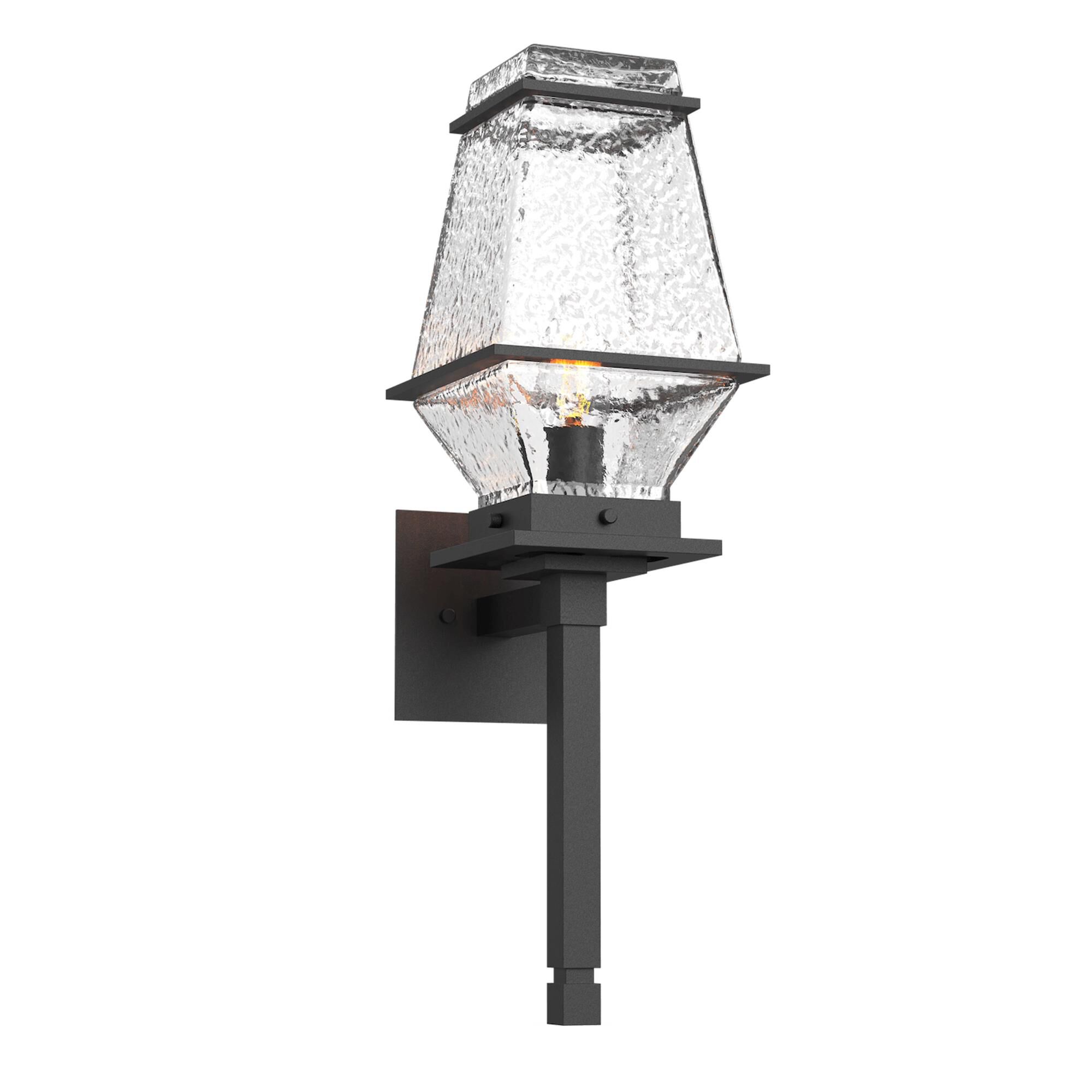 Shown in Textured Black finish and Clear glass