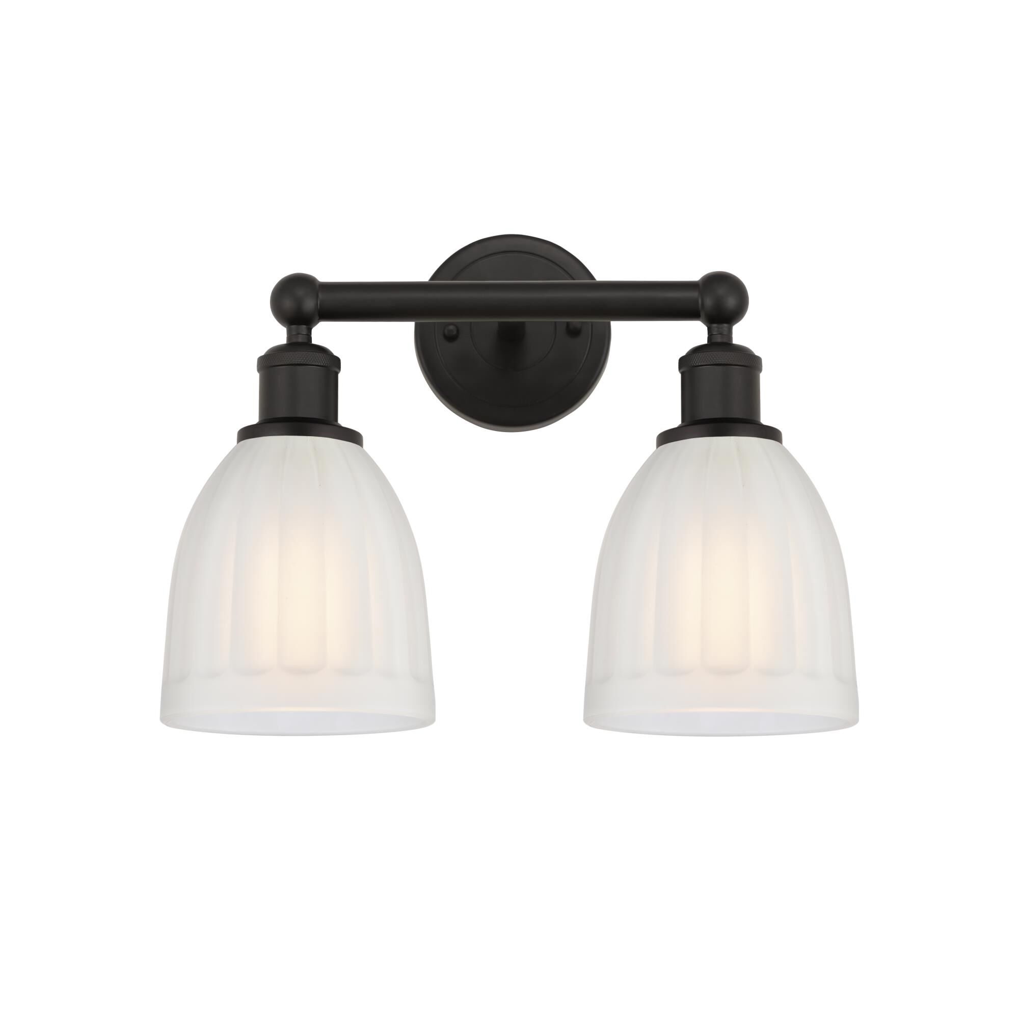 Shown in Oil Rubbed Bronze, White finish and White glass and White Glass shade