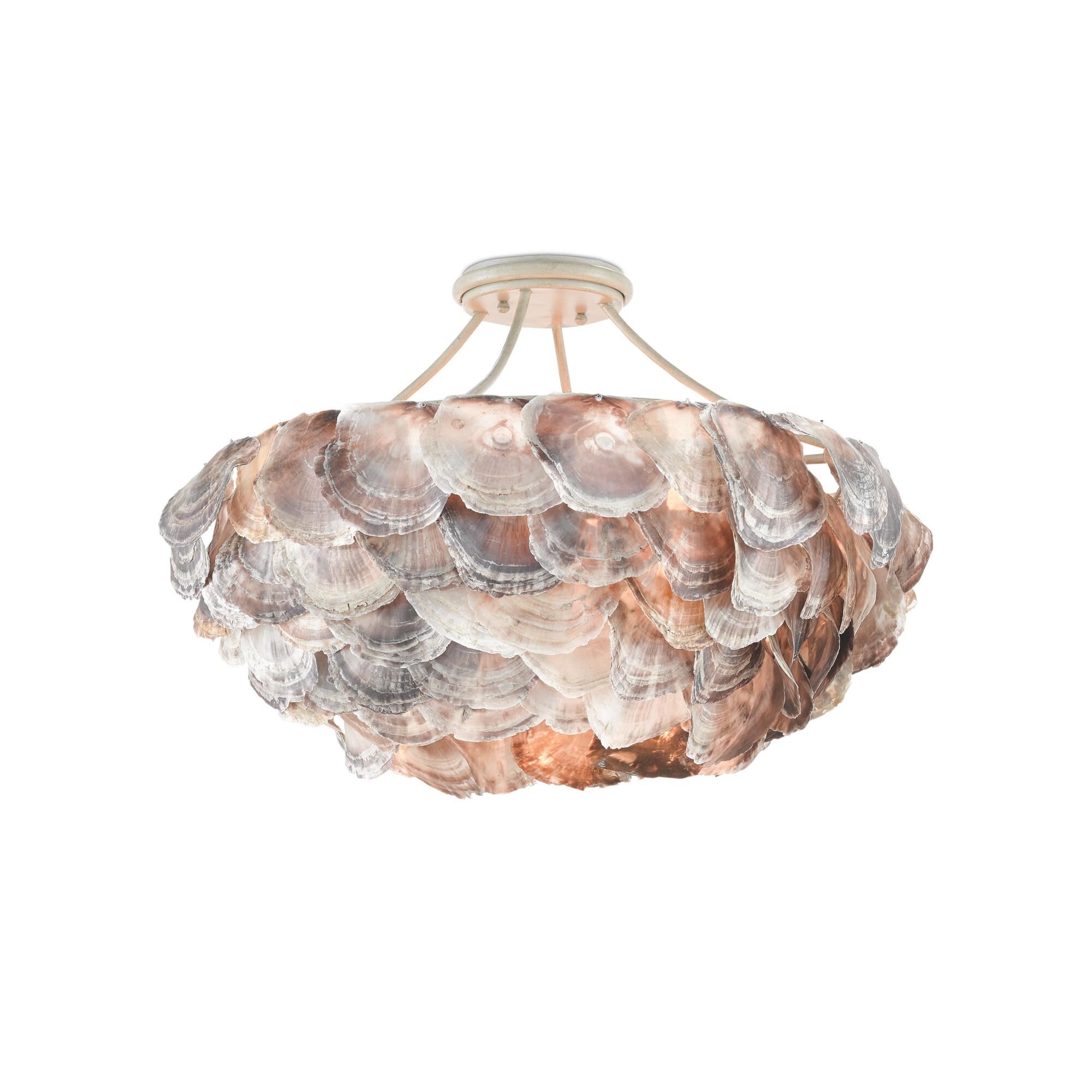 Seahouse 6 Light Semi Flush Mount by Currey and Company