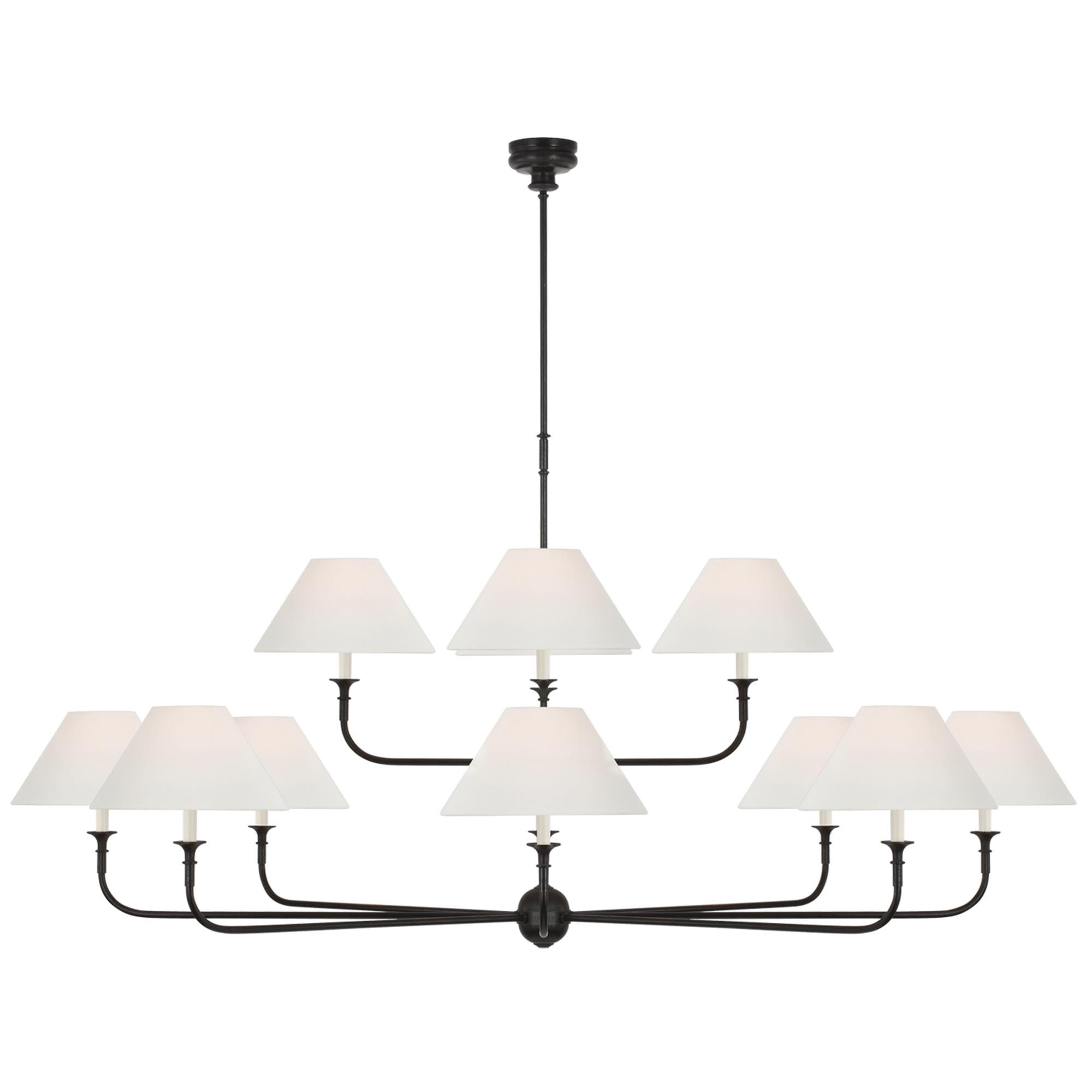 Shown in Aged Iron and Ebonized Oak finish