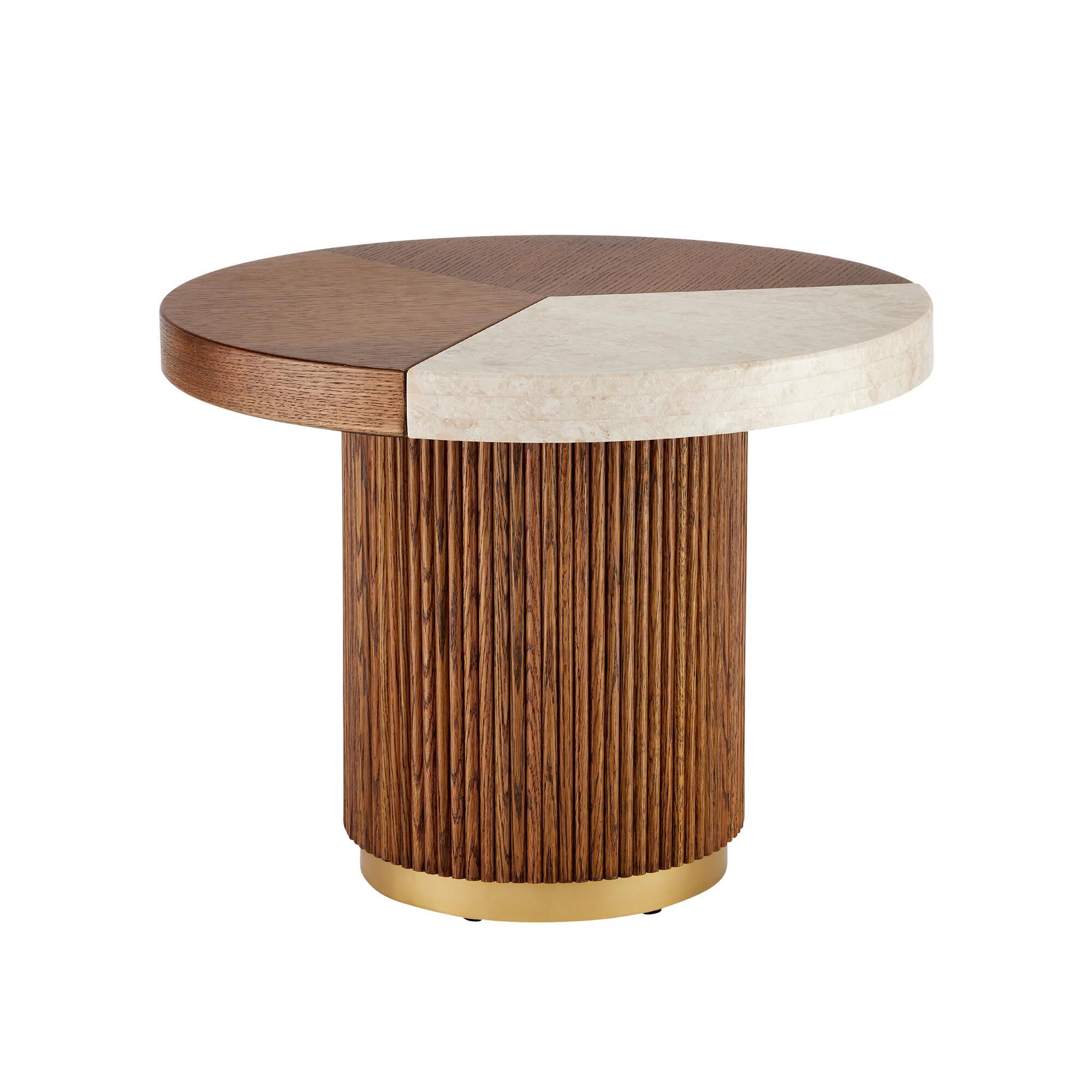 Shown in Morel Brown, Natural and Polished Brass finish