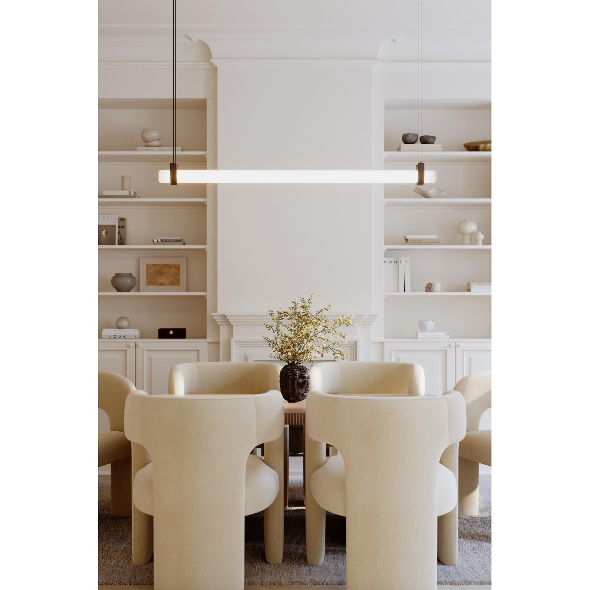 Shown in Dark Bronze finish and Etched Opal glass