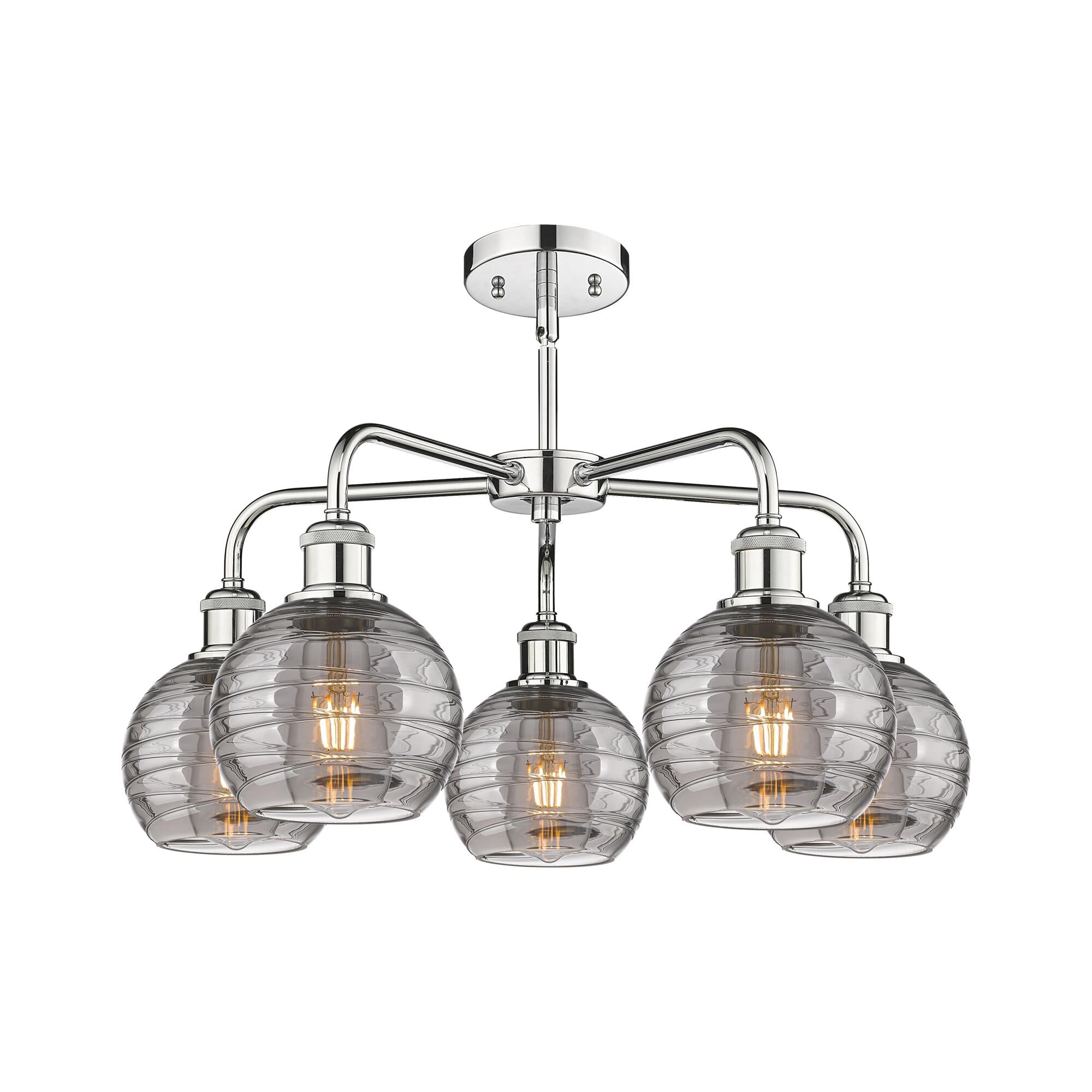 Bruno Marashlian Athens Deco Swirl 24 Inch Chandelier by Innovations Lighting