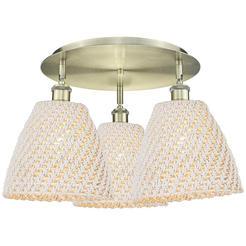 Bruno Marashlian Bristol Natural 21 Inch Flush Mount by Innovations Lighting
