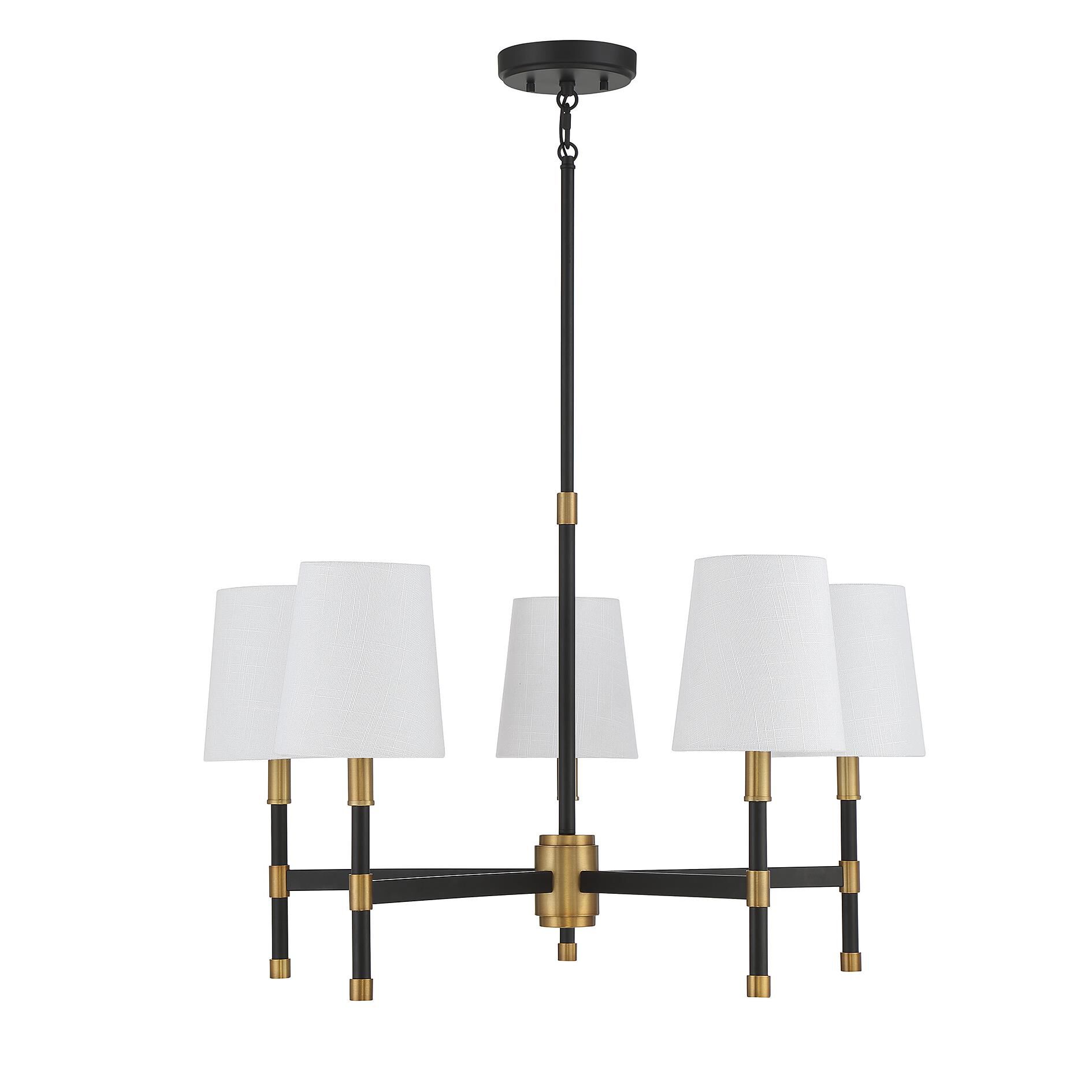 Brody 28 Inch 5 Light Chandelier by Savoy House