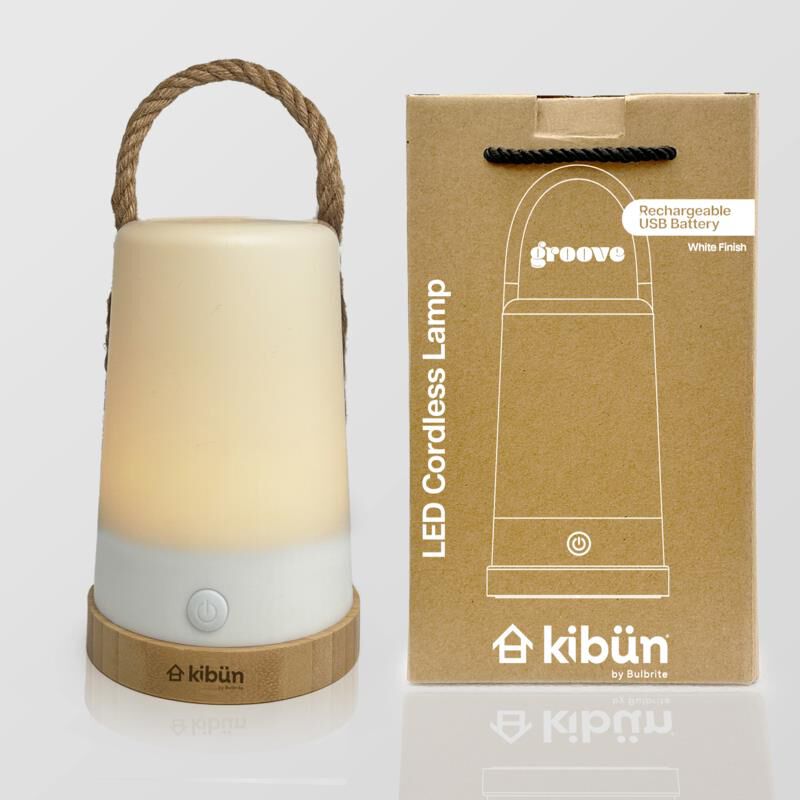 Kibun Groove 7 Inch Outdoor Table Lamp by Bulbrite