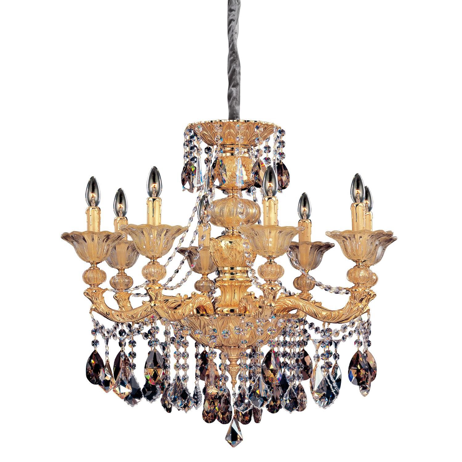 Shown in Two-Tone Gold /24k finish and Firenze Mixed crystal