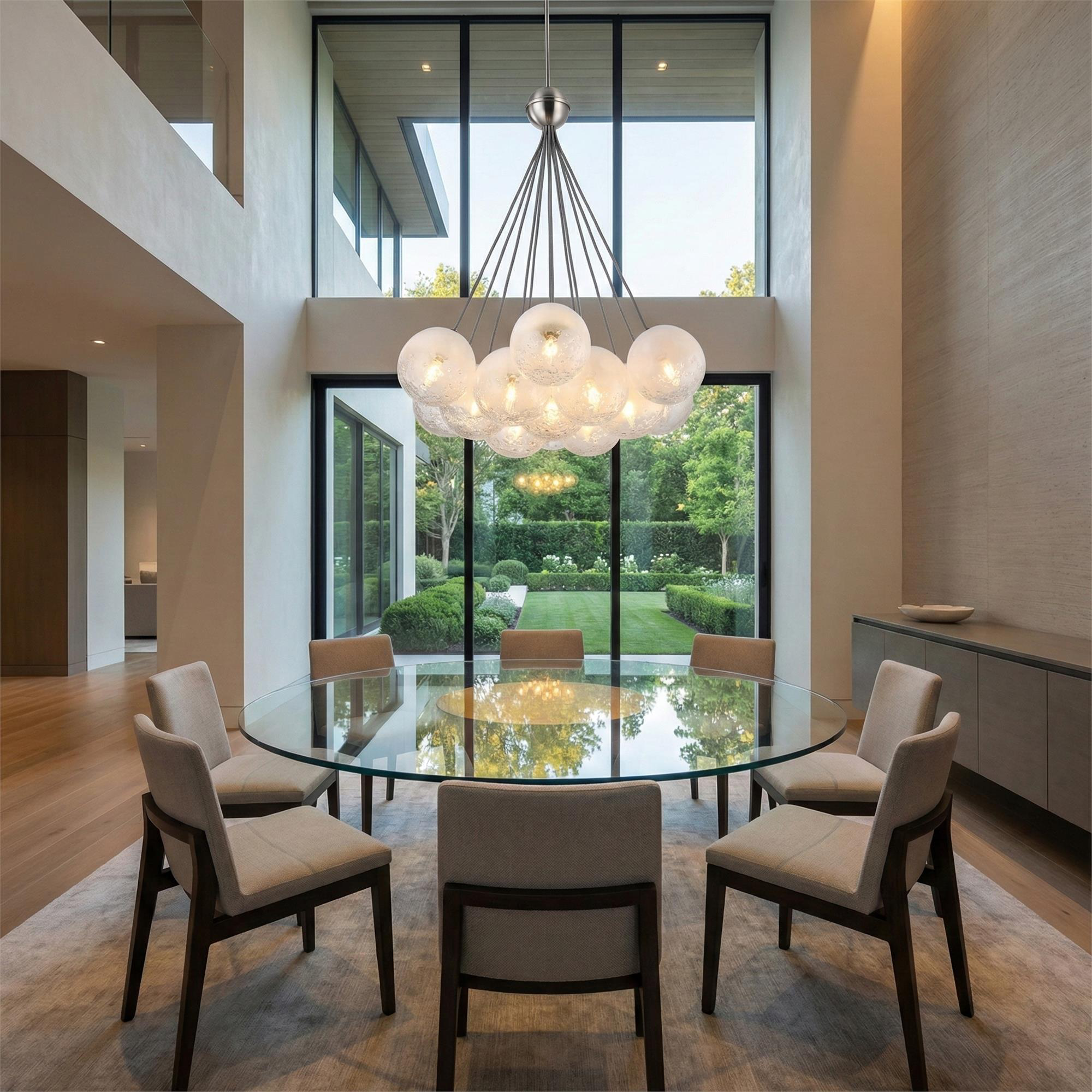Moonlight 28 Inch Multi Light Pendant,