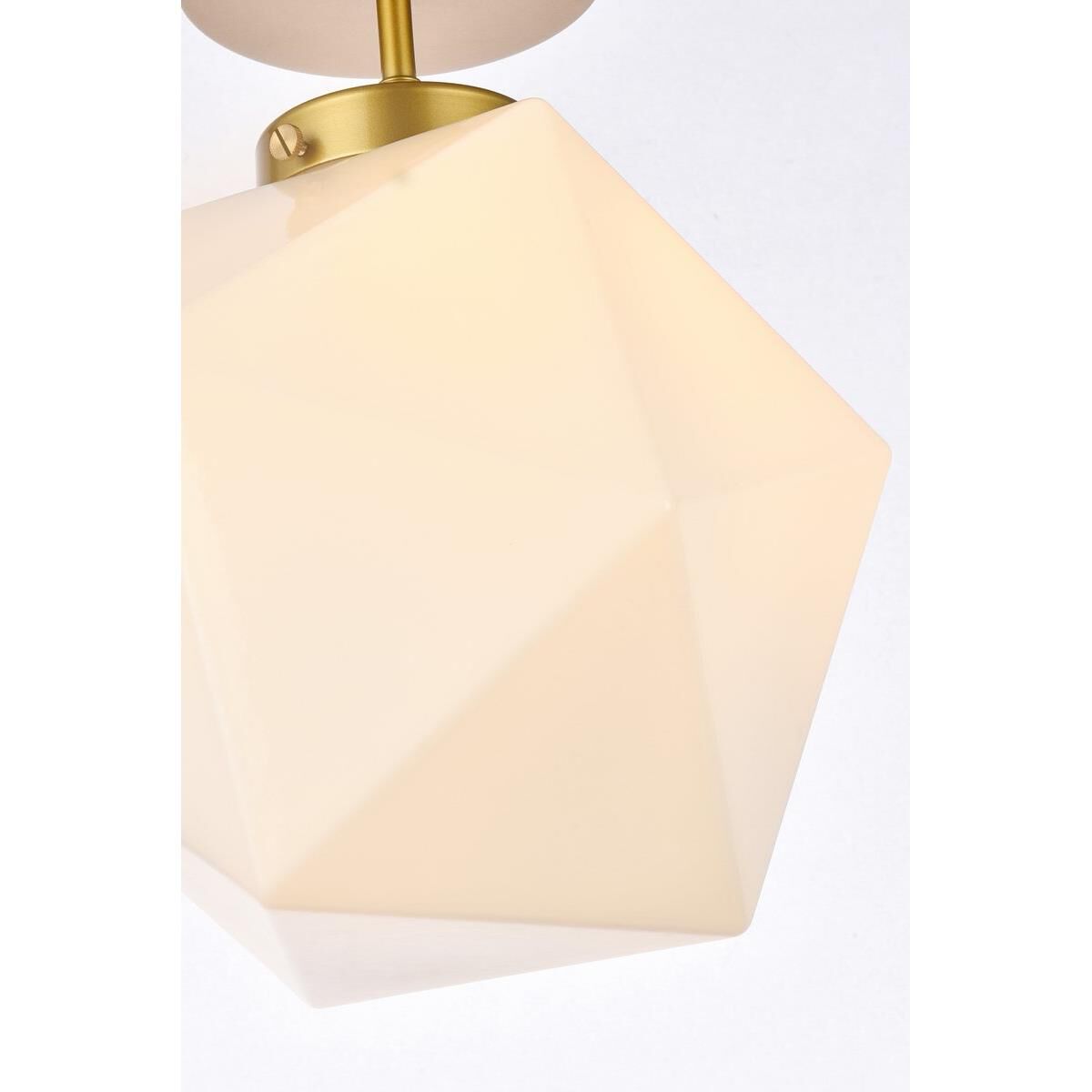 Lawrence 10 Inch Semi Flush Mount by Elegant Lighting