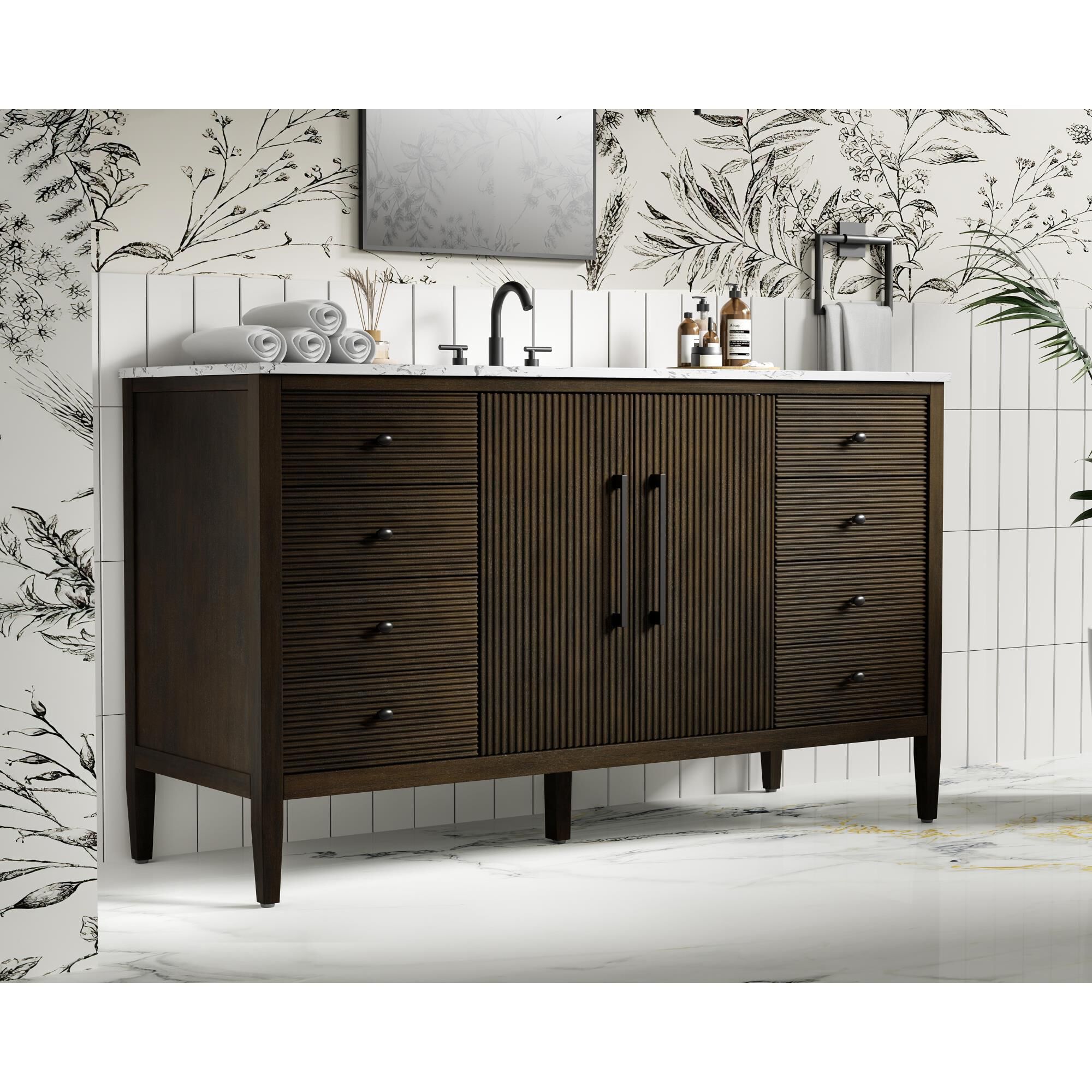Blakely 60 Inch Bath Vanity by Elegant Dcor