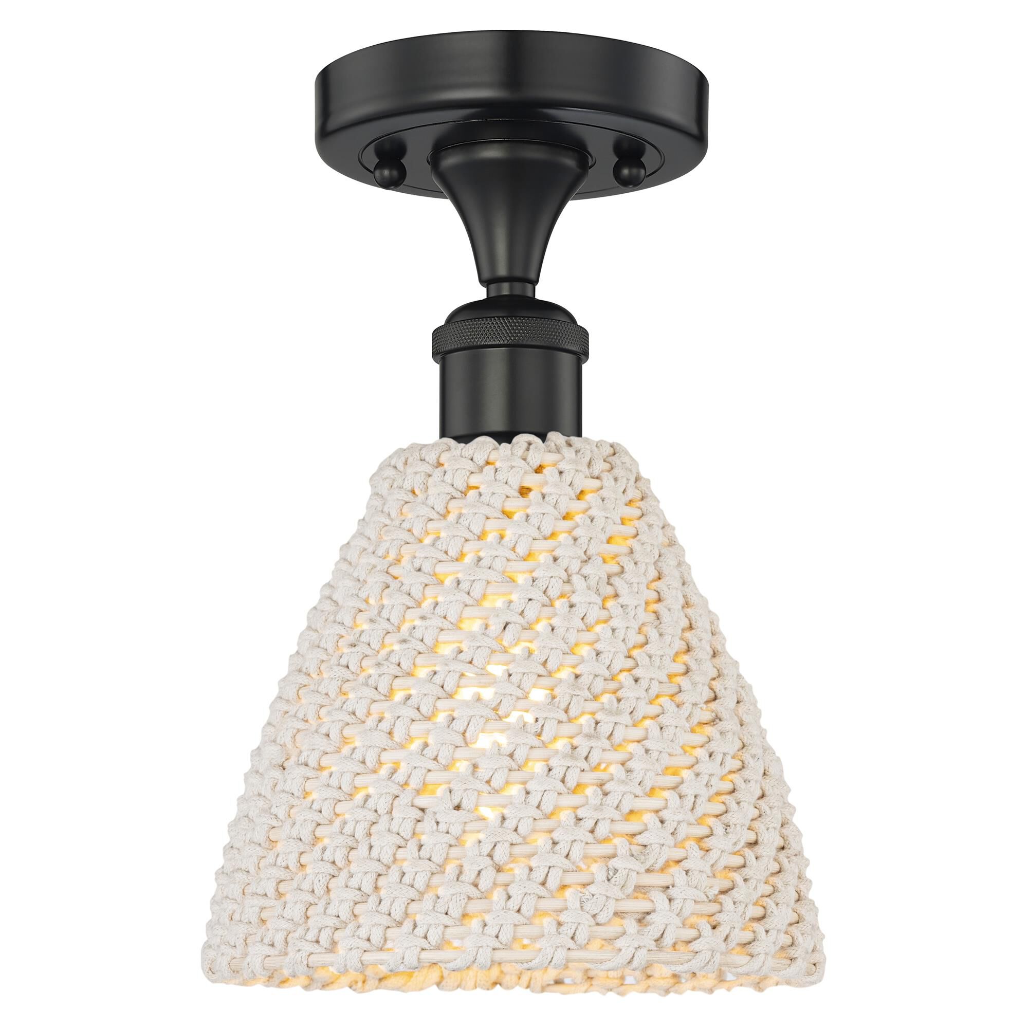 Bruno Marashlian Bristol Natural 8 Inch Semi Flush Mount by Innovations Lighting