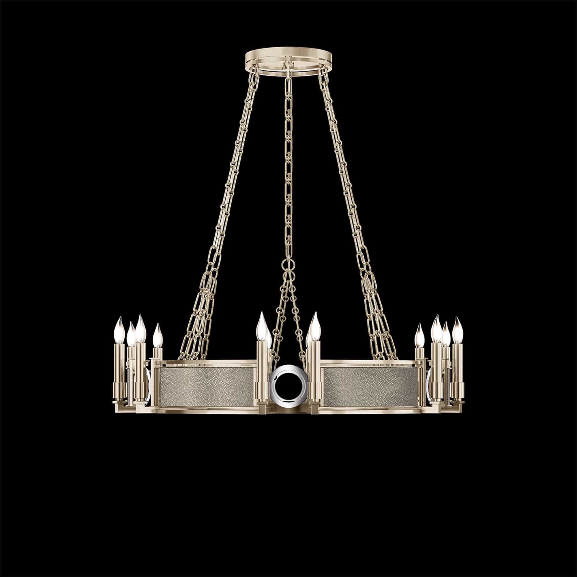 Shown in Champagne and Nickel  finish and Coco accent