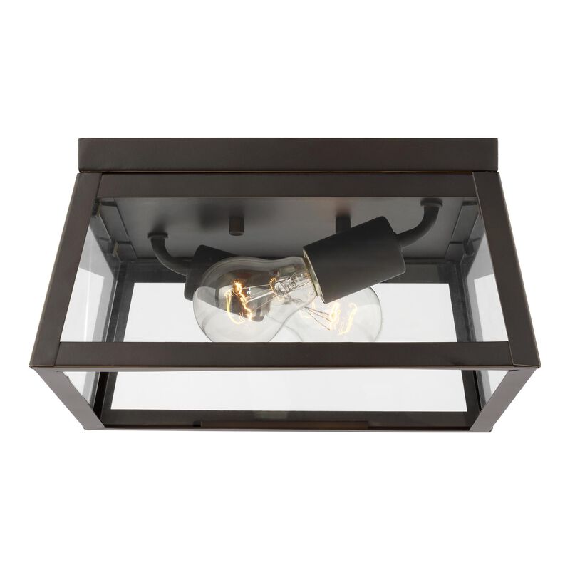 Sean Lavin Founders 12 Inch 2 Light Outdoor Flush Mount by Visual Comfort Studio - Clearance