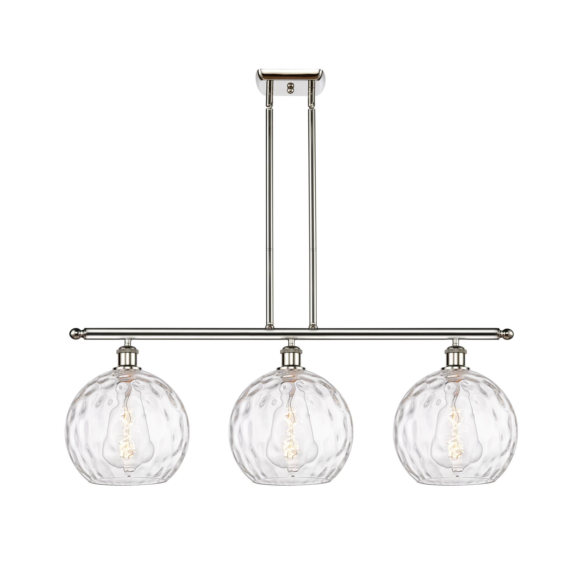 Bruno Marashlian Athens Water Glass 36 Inch 3 Light Linear Suspension Light by Innovations Lighting