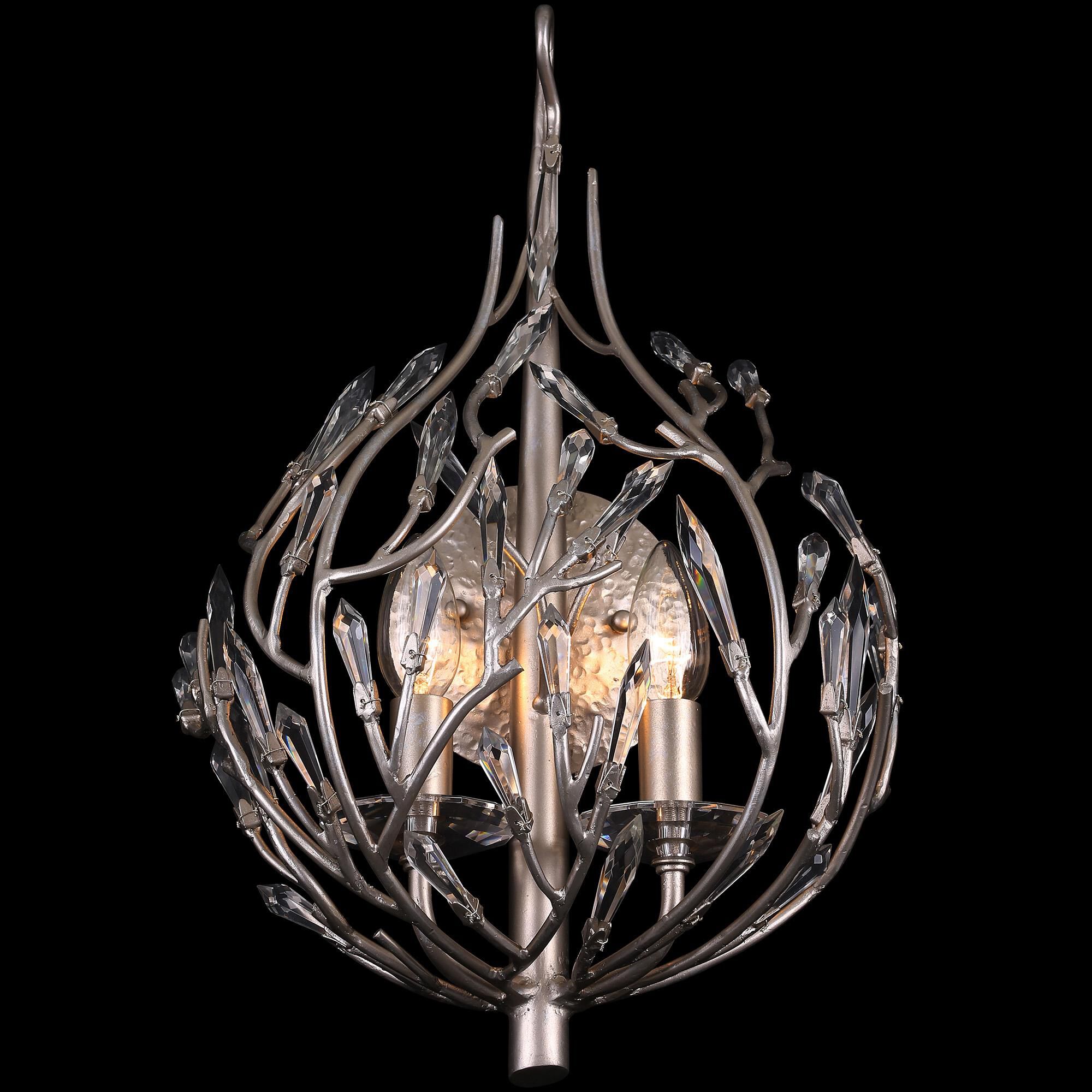 Shown in Gold Dust finish and Clear glass and Premium Crystal shade and Premium Crystal accent