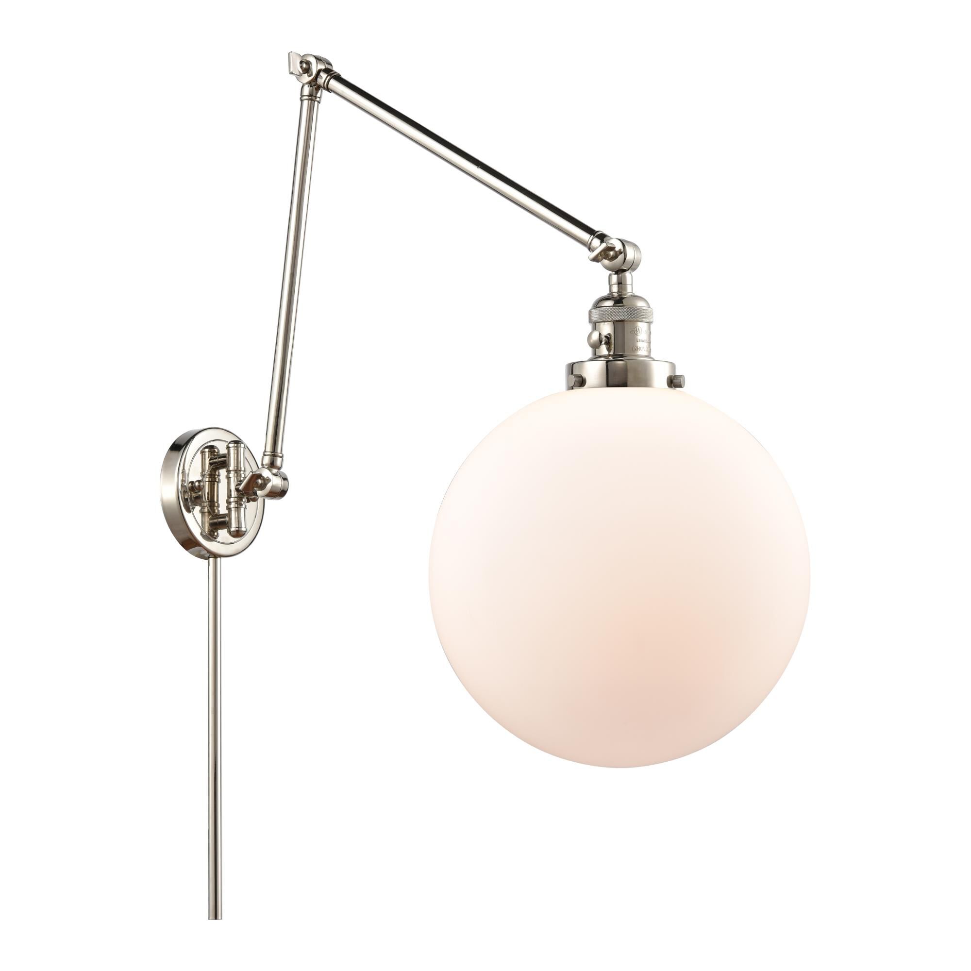 Bruno Marashlian Xx-Large Beacon Wall Swing Lamp by Innovations Lighting