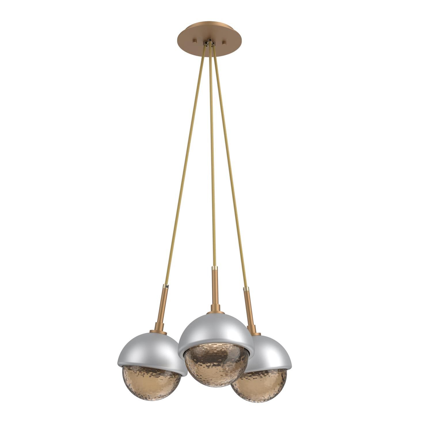 Levi Wilson Cabochon 13 Inch Multi Pendant Light by Hammerton Studio