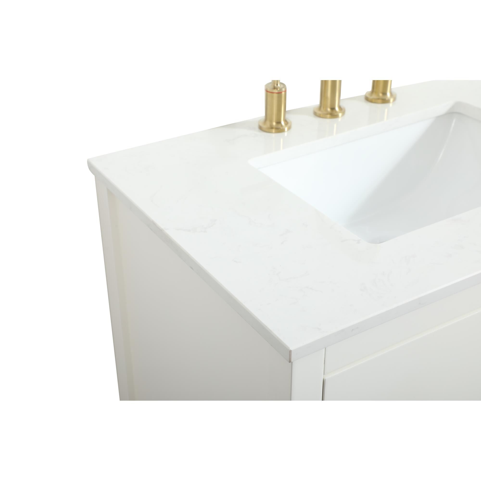 Shown in White finish