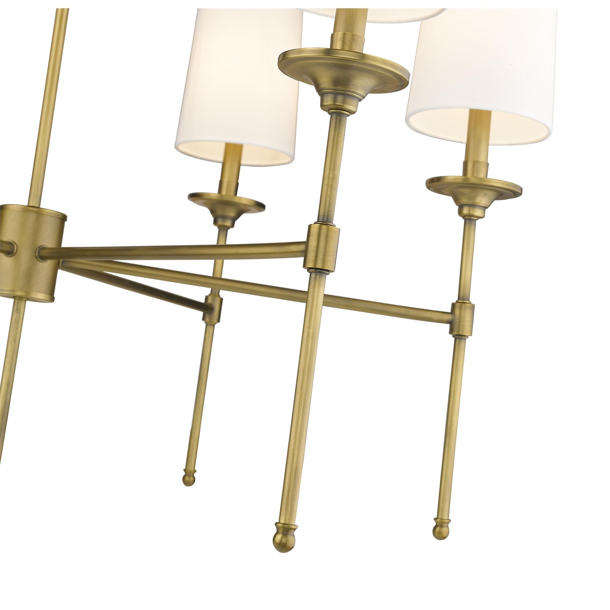 Shown in Rubbed Brass finish and Cloth Cover glass and Cloth Cover shade