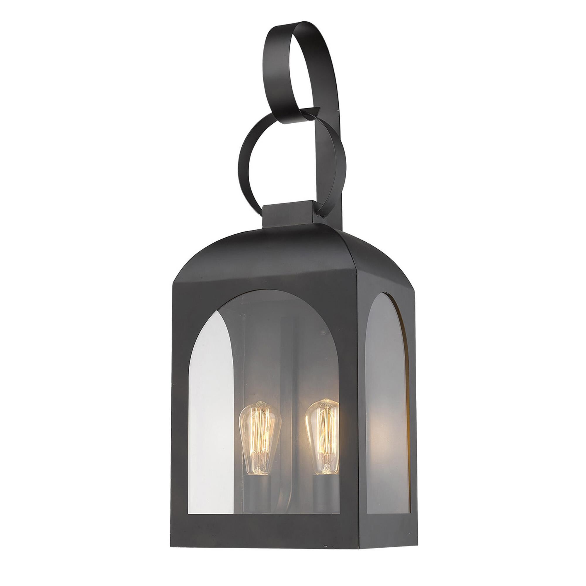 Shown in Oil-Rubbed Bronze finish and Clear glass and Clear, Glass Panes shade