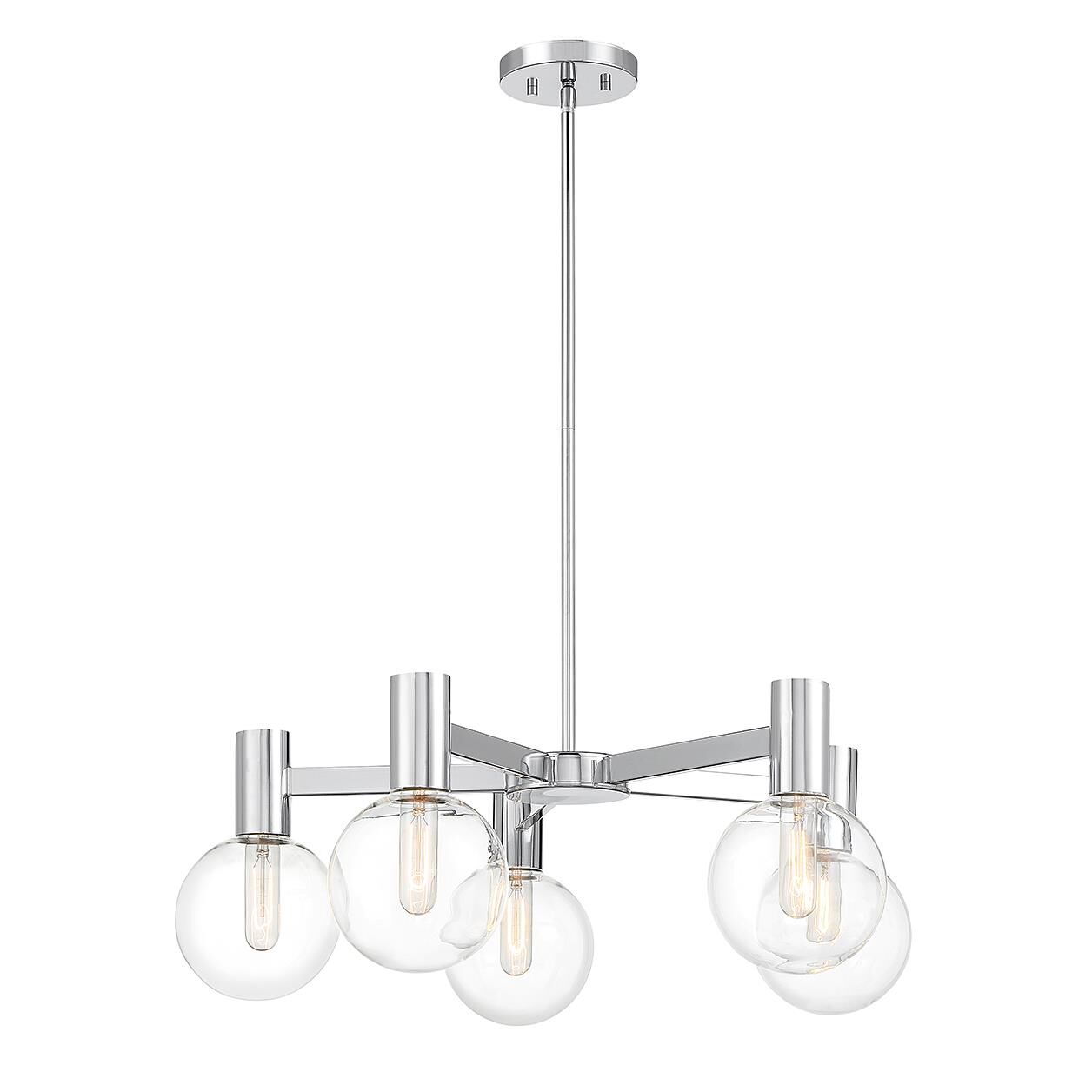 Wright 28 Inch 5 Light Chandelier by Savoy House