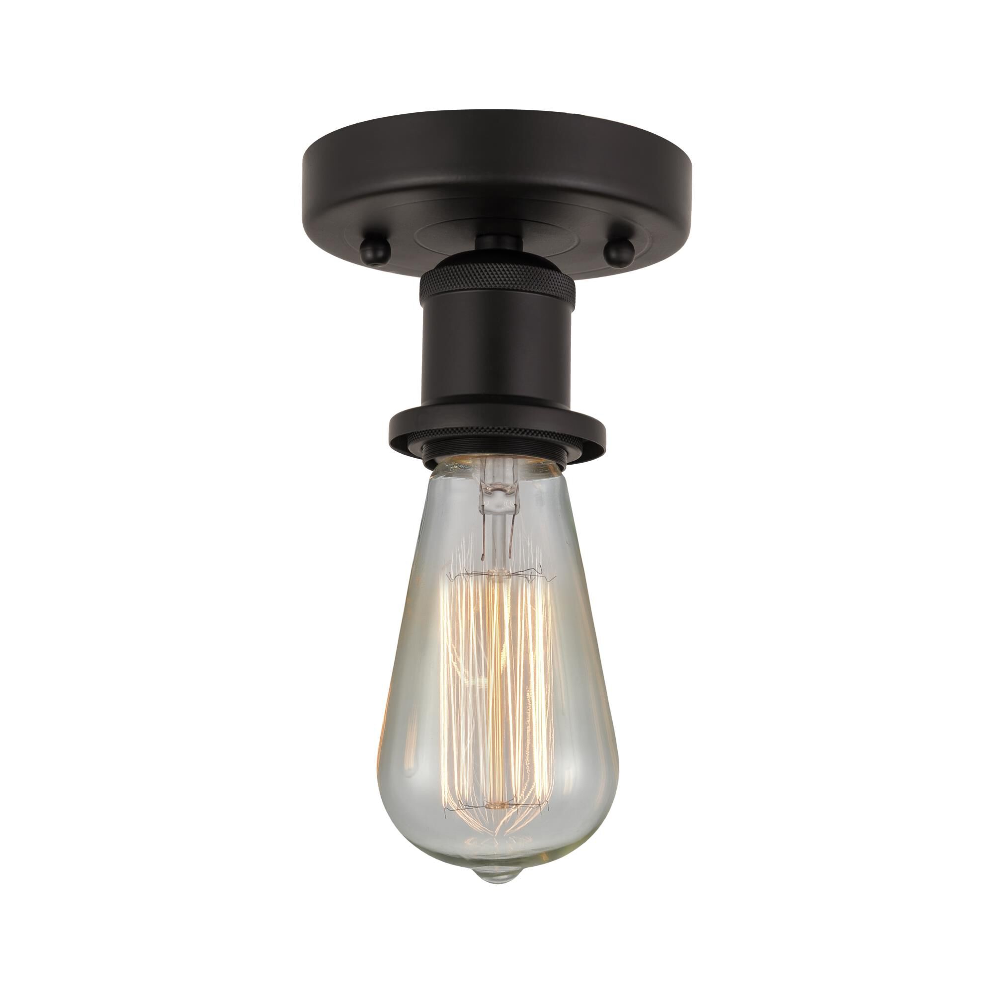 Bruno Marashlian Bare Bulb 2 Inch 1 Light Semi Flush Mount by Innovations Lighting
