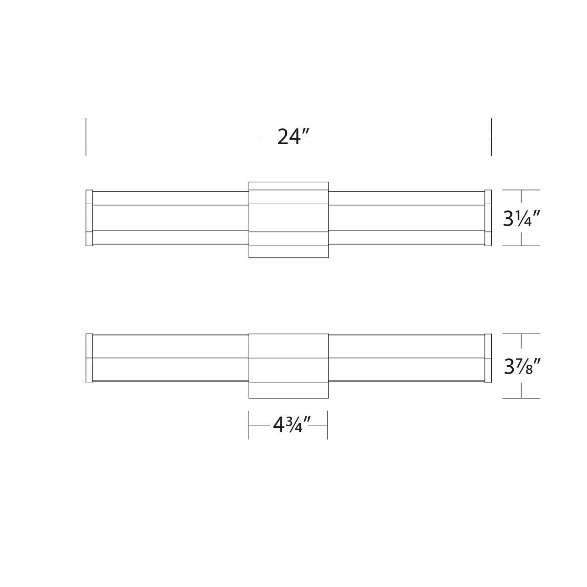 Remi 24 Inch 2 Light LED Bath Vanity Light by WAC Lighting