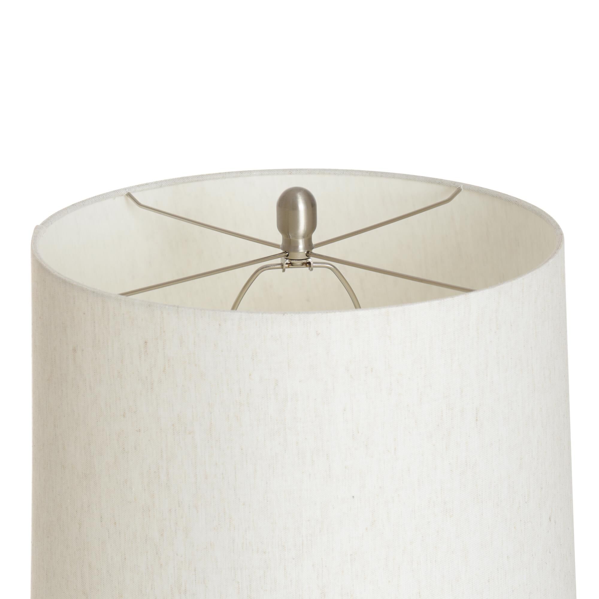 Shown in White finish and Light Oatmeal shade