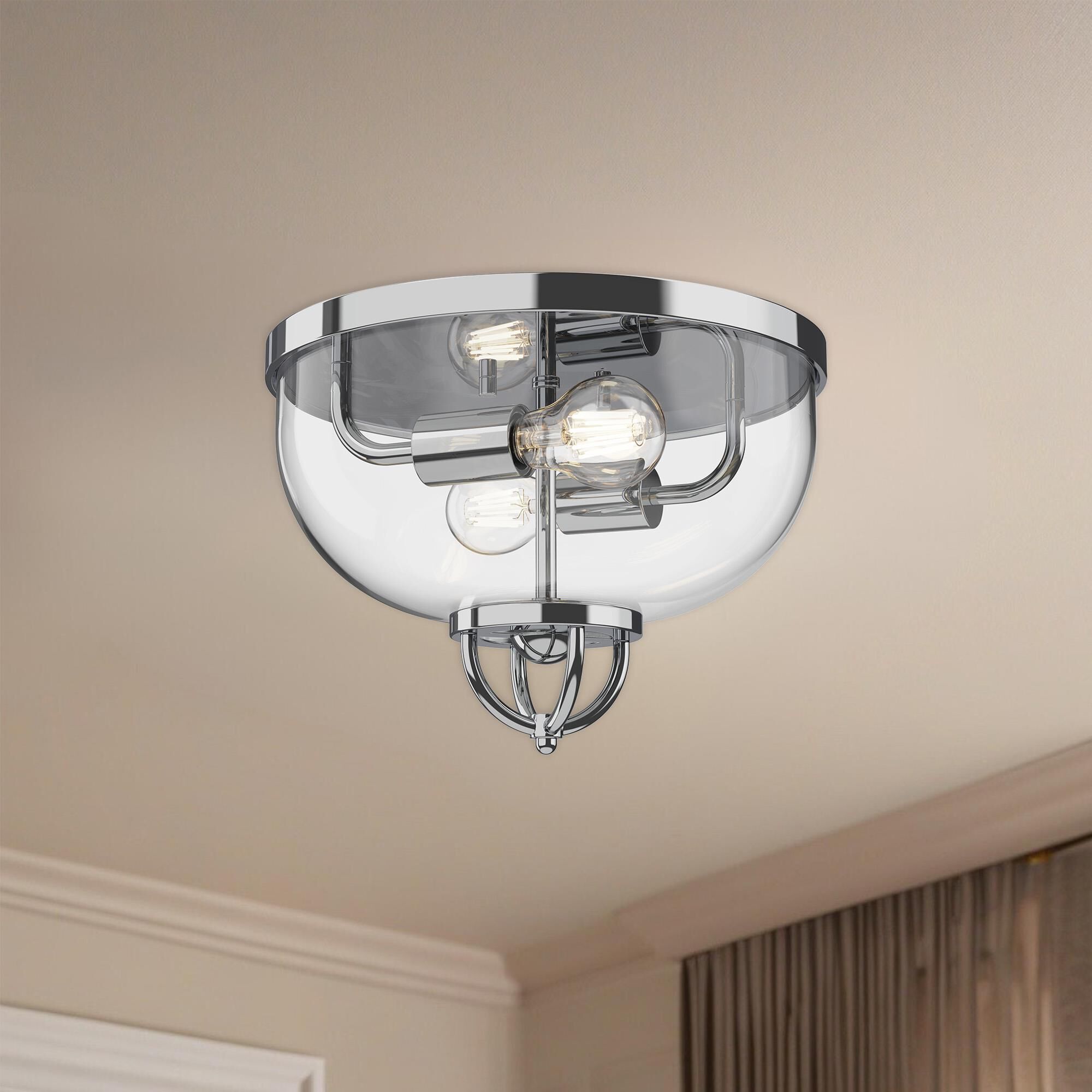 Lancaster 12 Inch 2 Light Flush Mount by Alora Mood