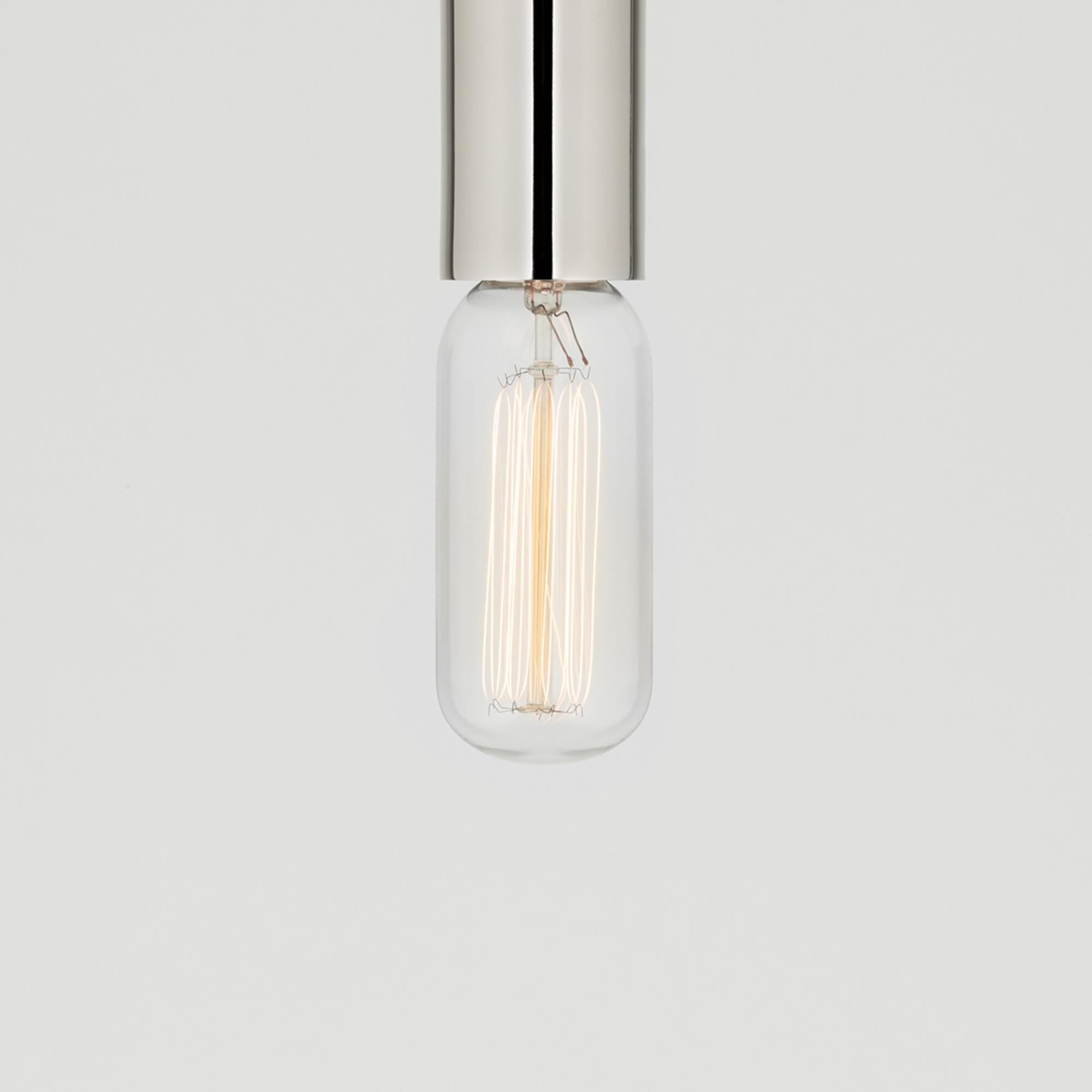 Shown in Polished Nickel finish and Opal Etched glass